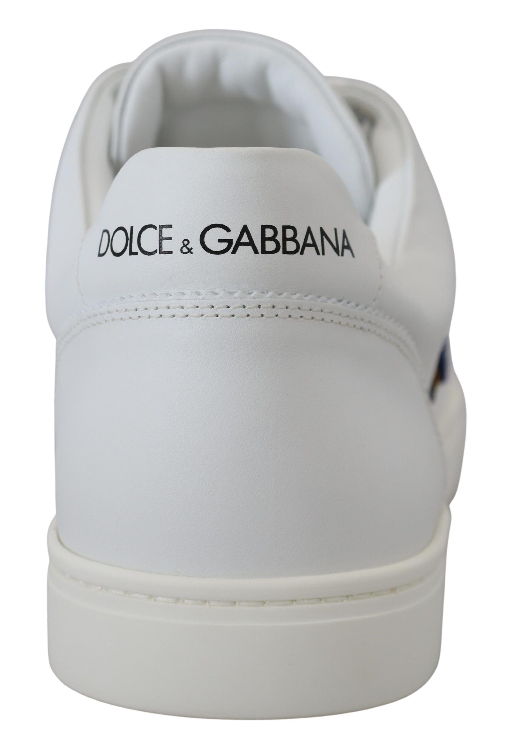 Dolce & Gabbana White Leather DG Logo Casual Sneakers Shoes Dolce & Gabbana