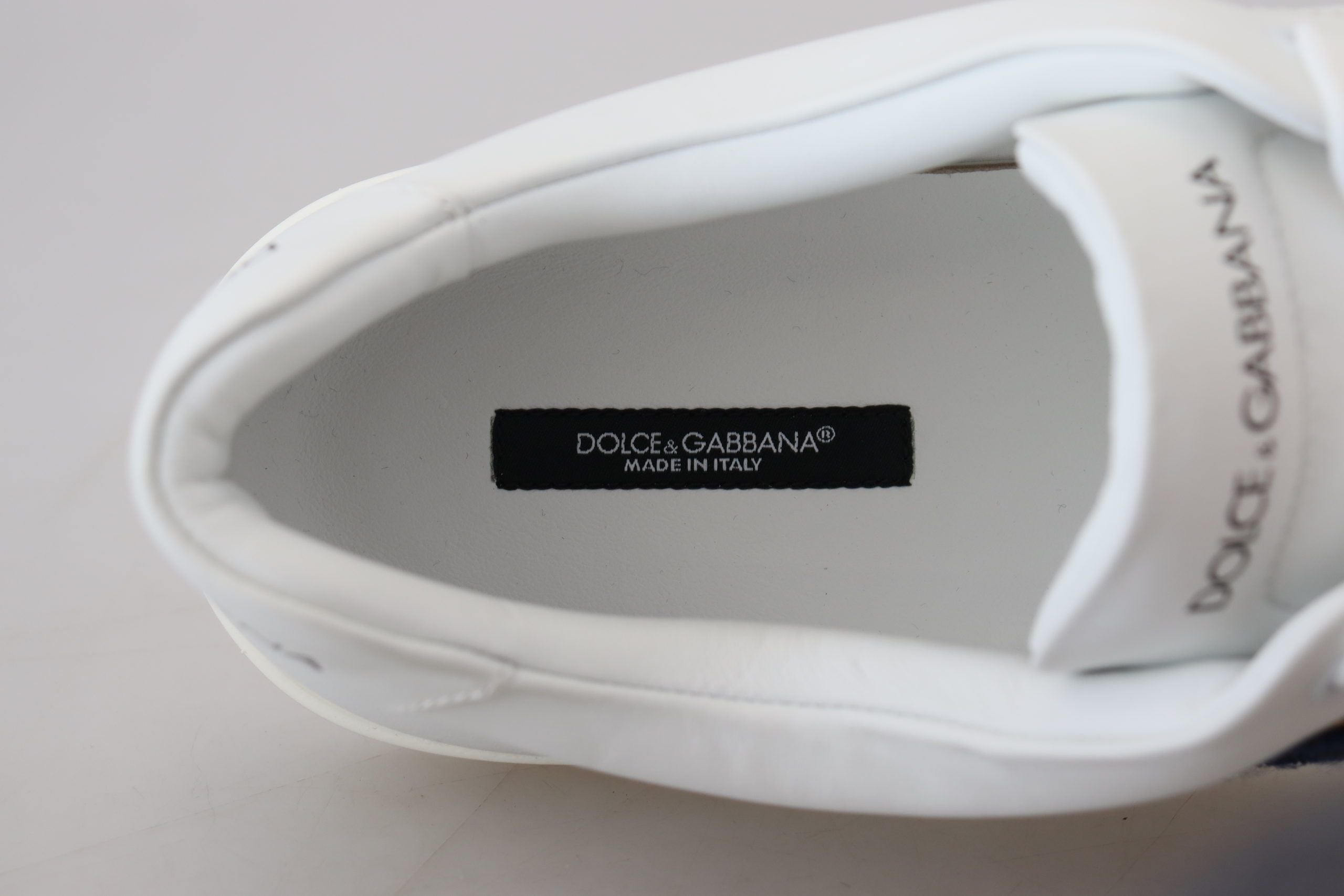 Dolce & Gabbana White Leather DG Logo Casual Sneakers Shoes Dolce & Gabbana