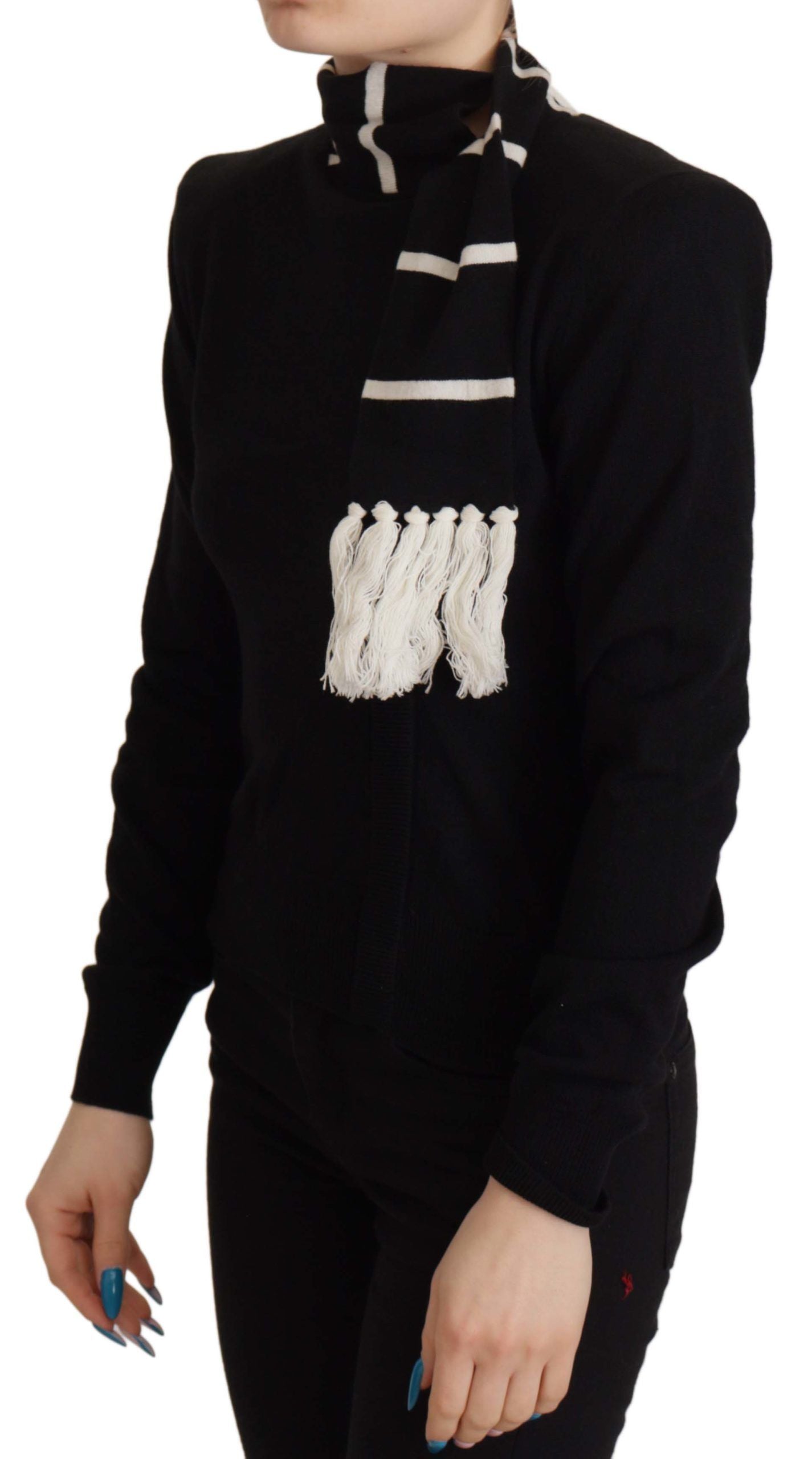 Dolce & Gabbana Black Cashmere Turtleneck Pullover Sweater Dolce & Gabbana