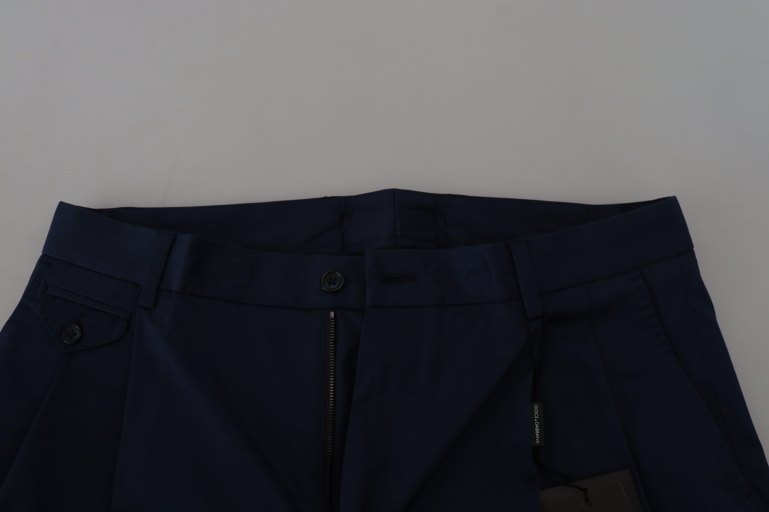 Dolce & Gabbana Blue Chinos Cotton Stretch Casual Shorts Dolce & Gabbana