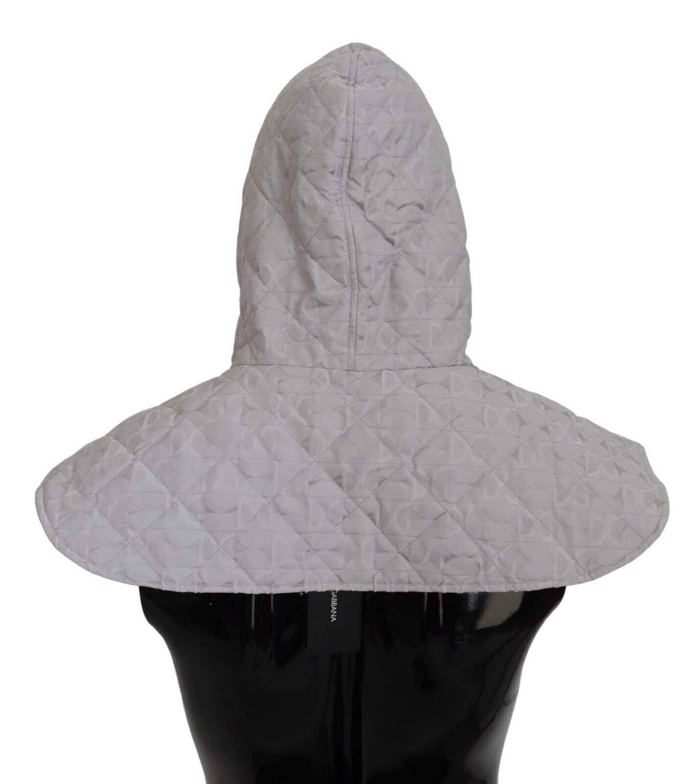 Dolce & Gabbana White Quilted Whole Head Wrap One Size Nylon Hat Dolce & Gabbana