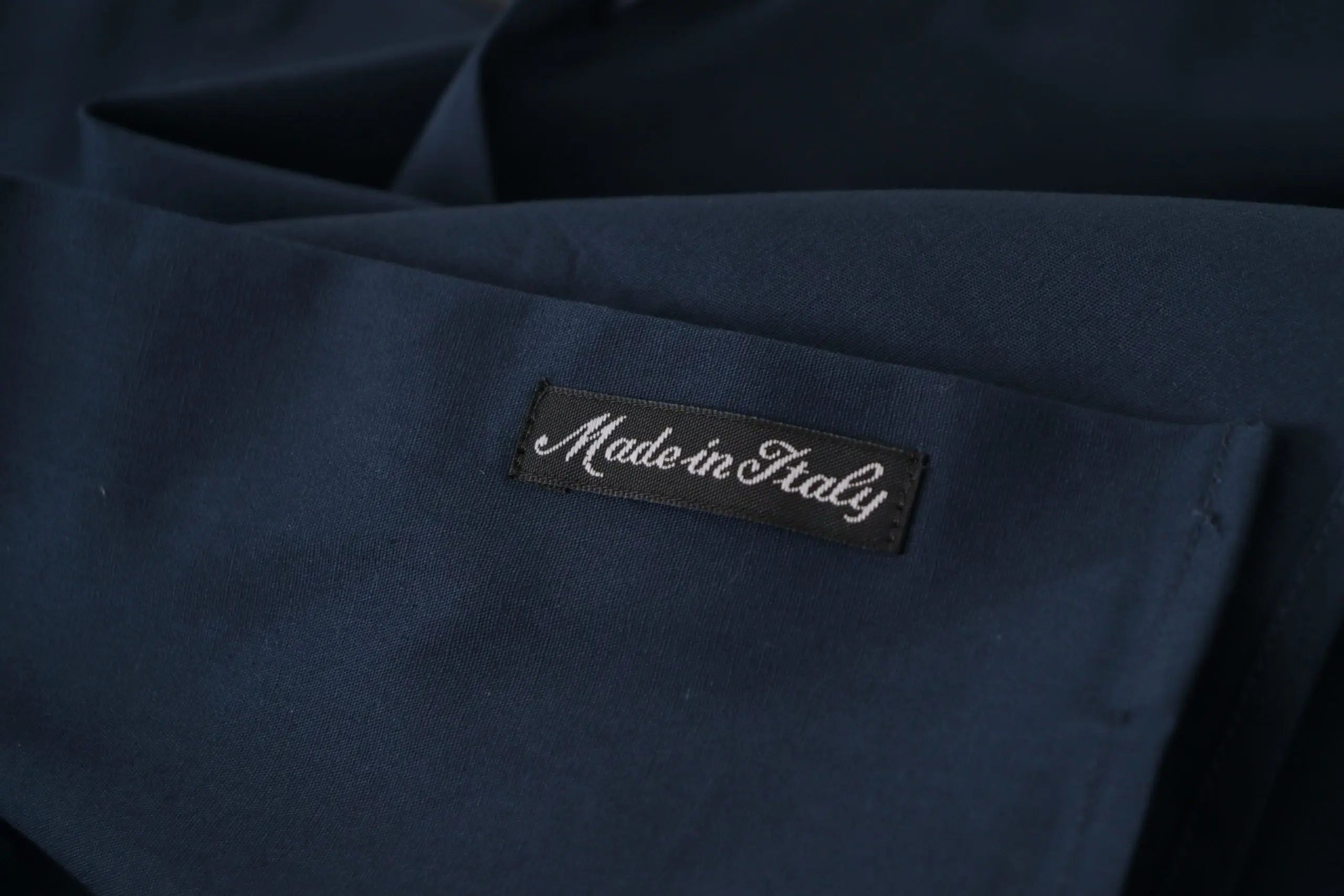 Roberto Cavalli Navy Blue Cotton Dress Formal Shirt Roberto Cavalli