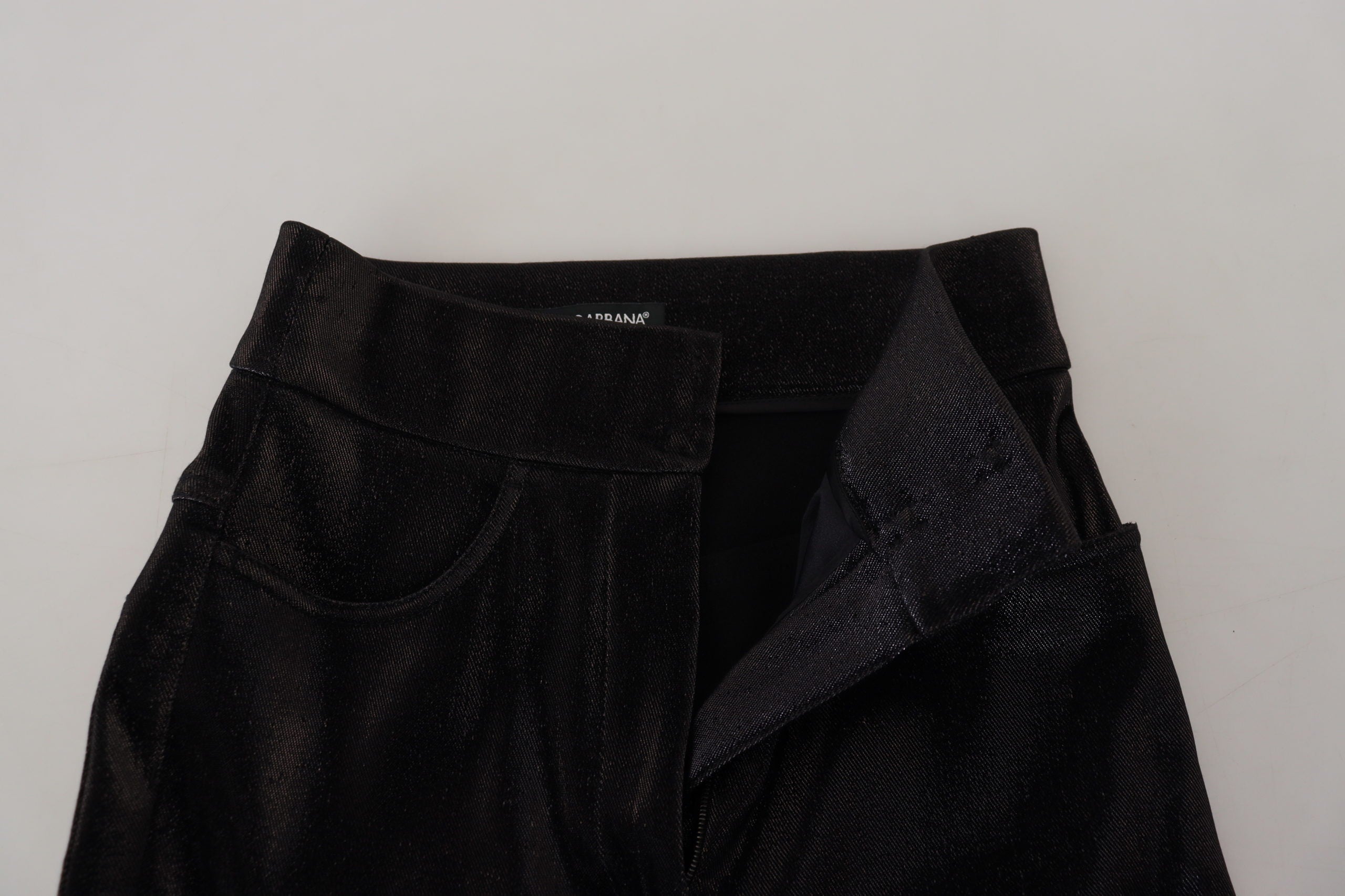 Dolce & Gabbana Black Washed Cotton Skinny Denim Jeans Dolce & Gabbana