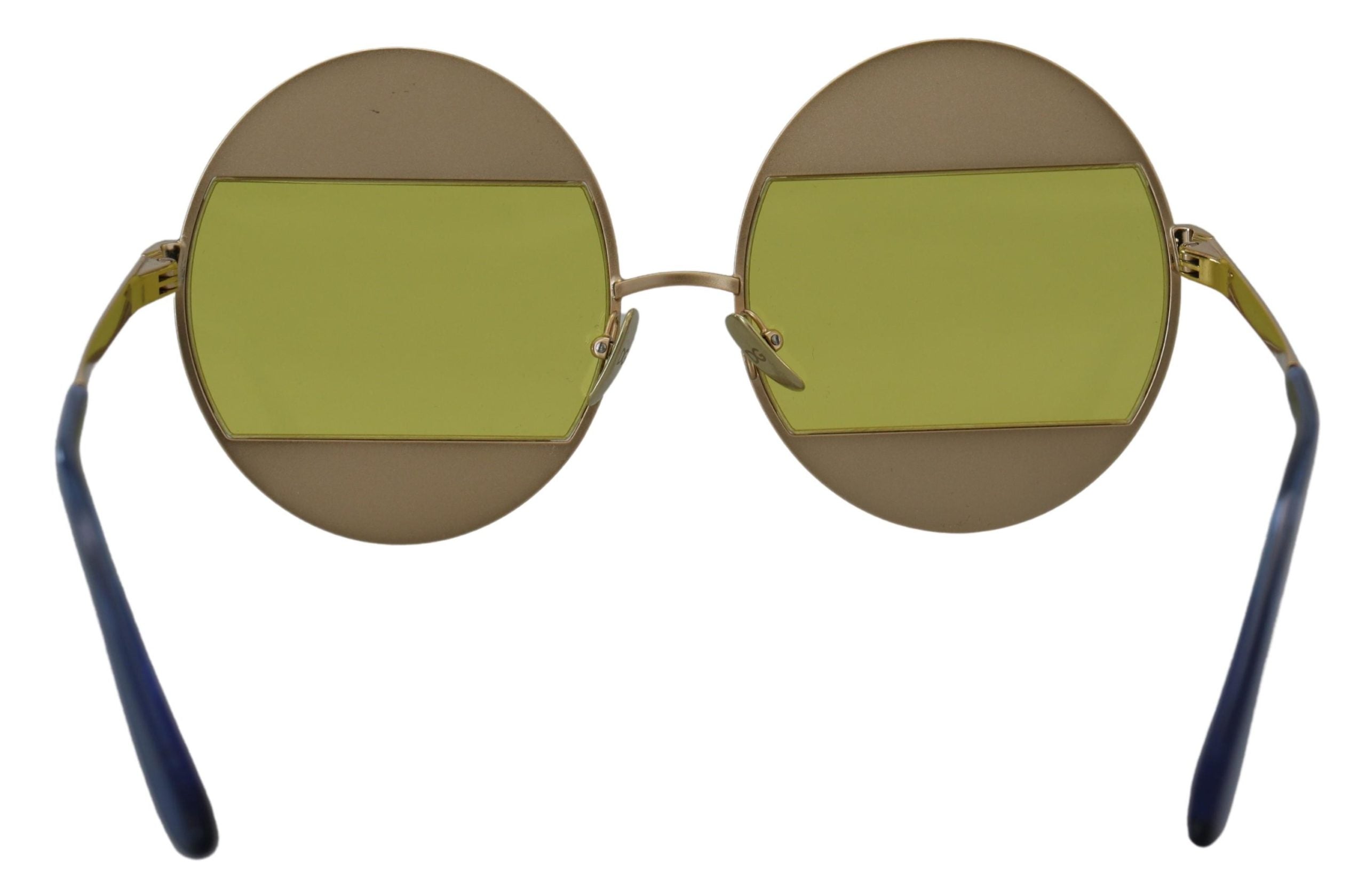 Dolce & Gabbana Gold Oval Metal Crystals Shades DG2209B Sunglasses Dolce & Gabbana