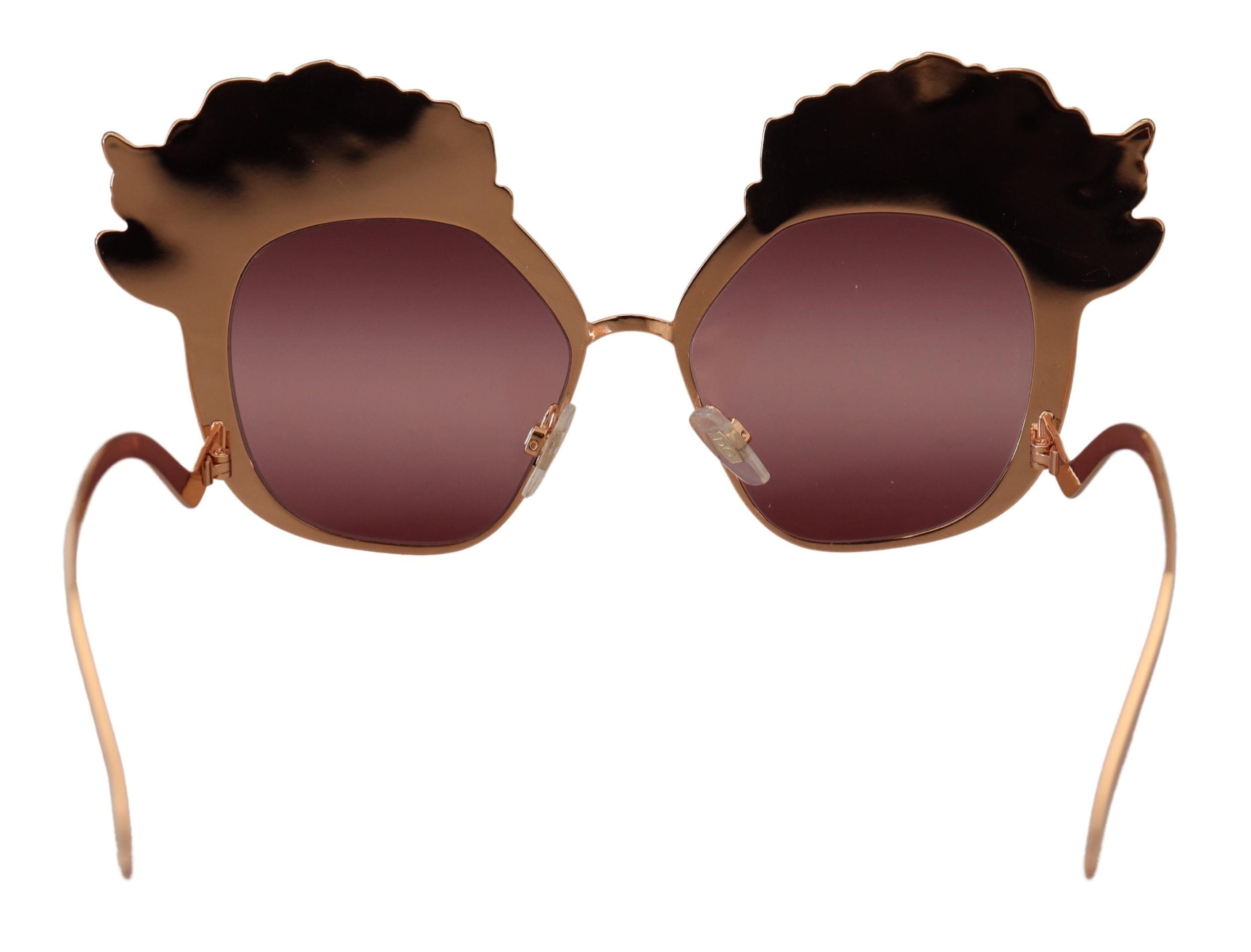 Dolce & Gabbana Pink Gold Rose Sequin Embroidery DG2202 Sunglasses Dolce & Gabbana