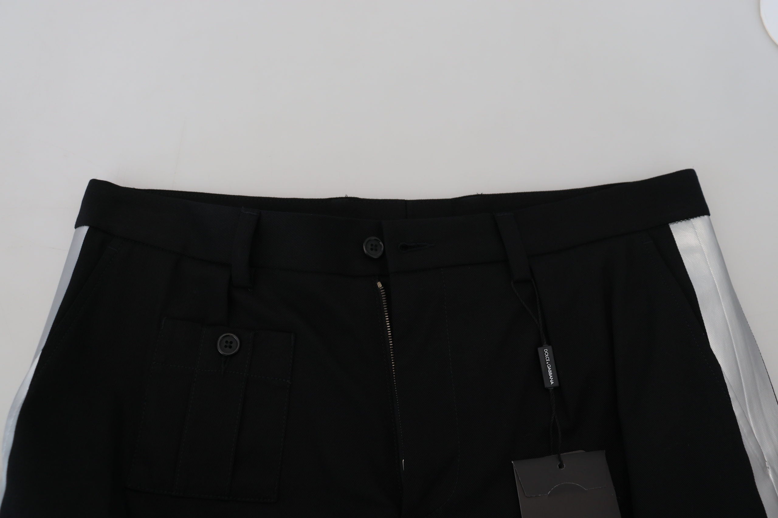 Dolce & Gabbana Black Bermuda Cargo Casual Shorts Dolce & Gabbana
