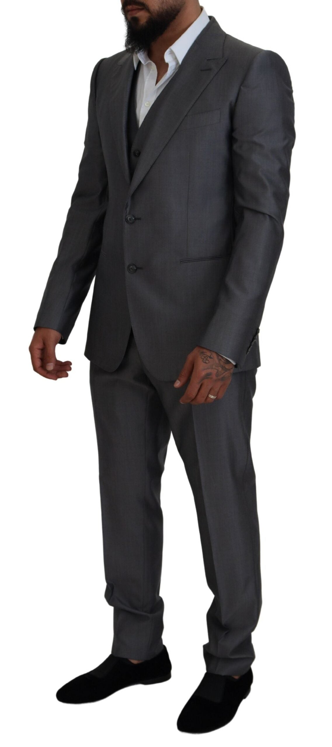 Dolce & Gabbana Gray SICILIA 3 Piece Slim Fit Suit Dolce & Gabbana