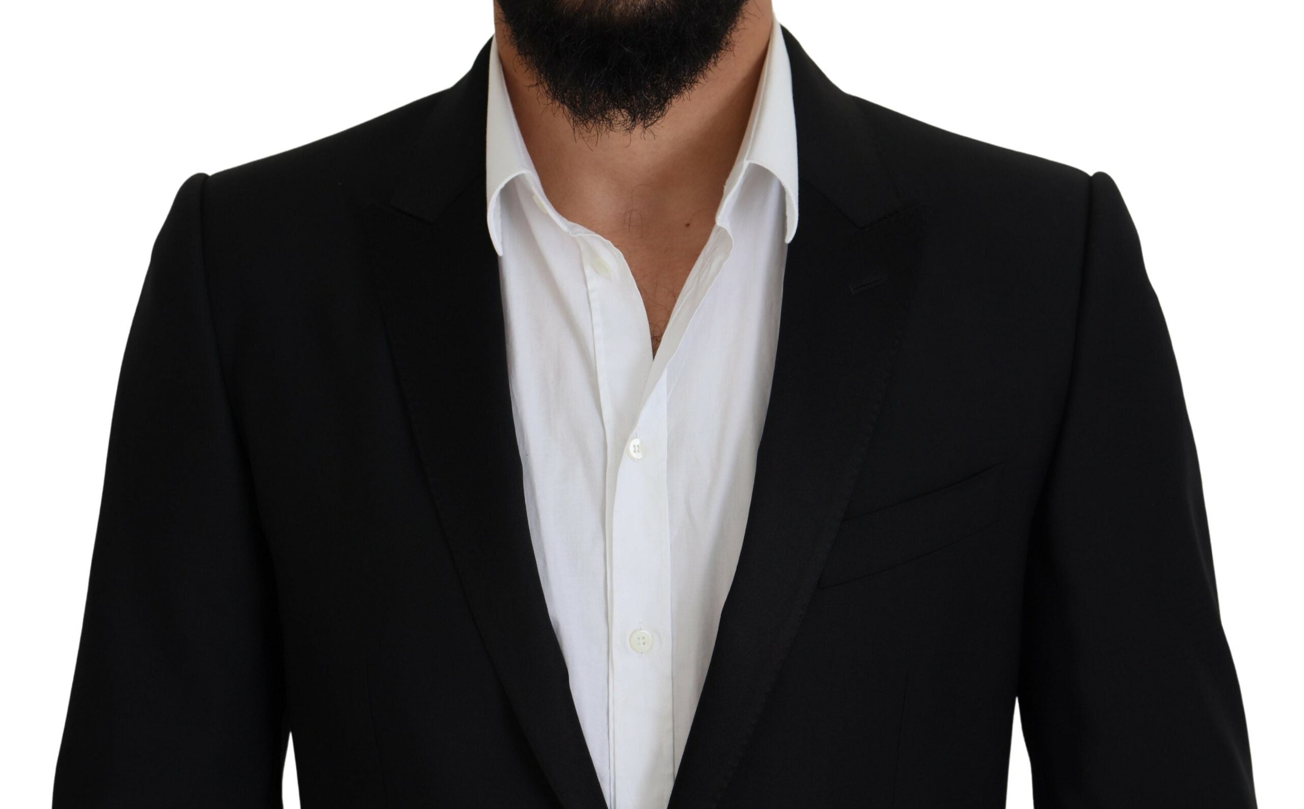 Dolce & Gabbana Black Slim Fit Formal Martini Blazer Dolce & Gabbana