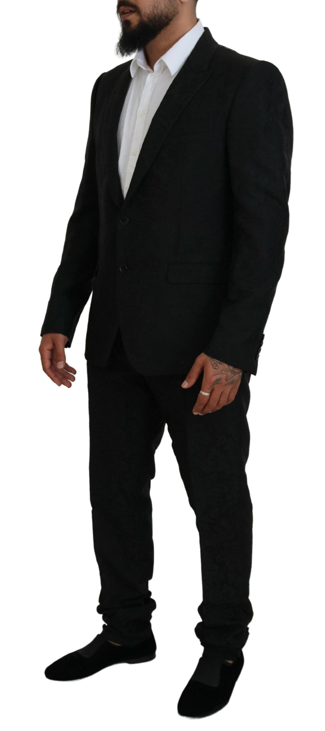 Dolce & Gabbana Black Single Breasted 2 Piece MARTINI Suit Dolce & Gabbana