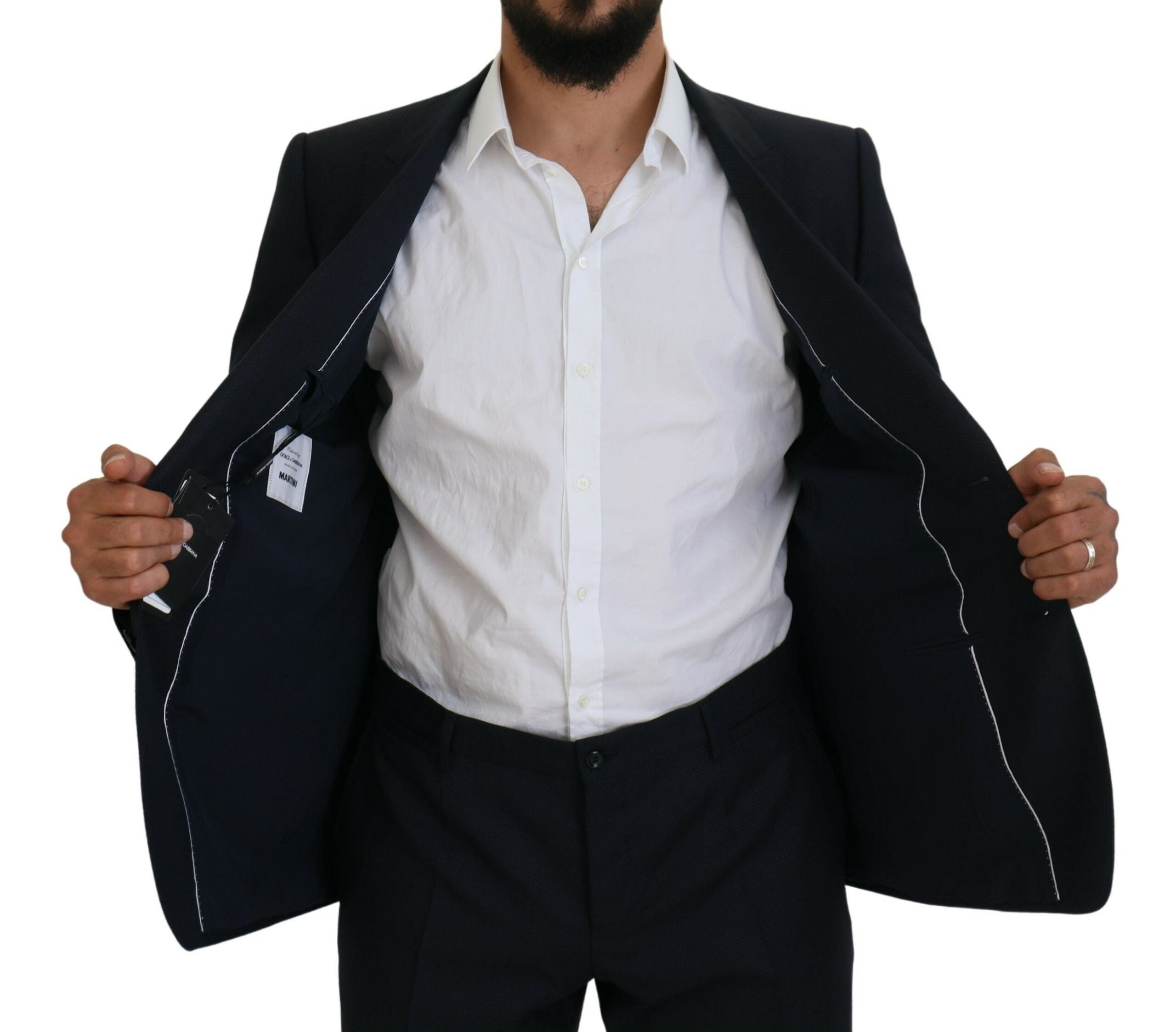 Dolce & Gabbana Blue Single Breasted 2 Piece MARTINI Suit Dolce & Gabbana