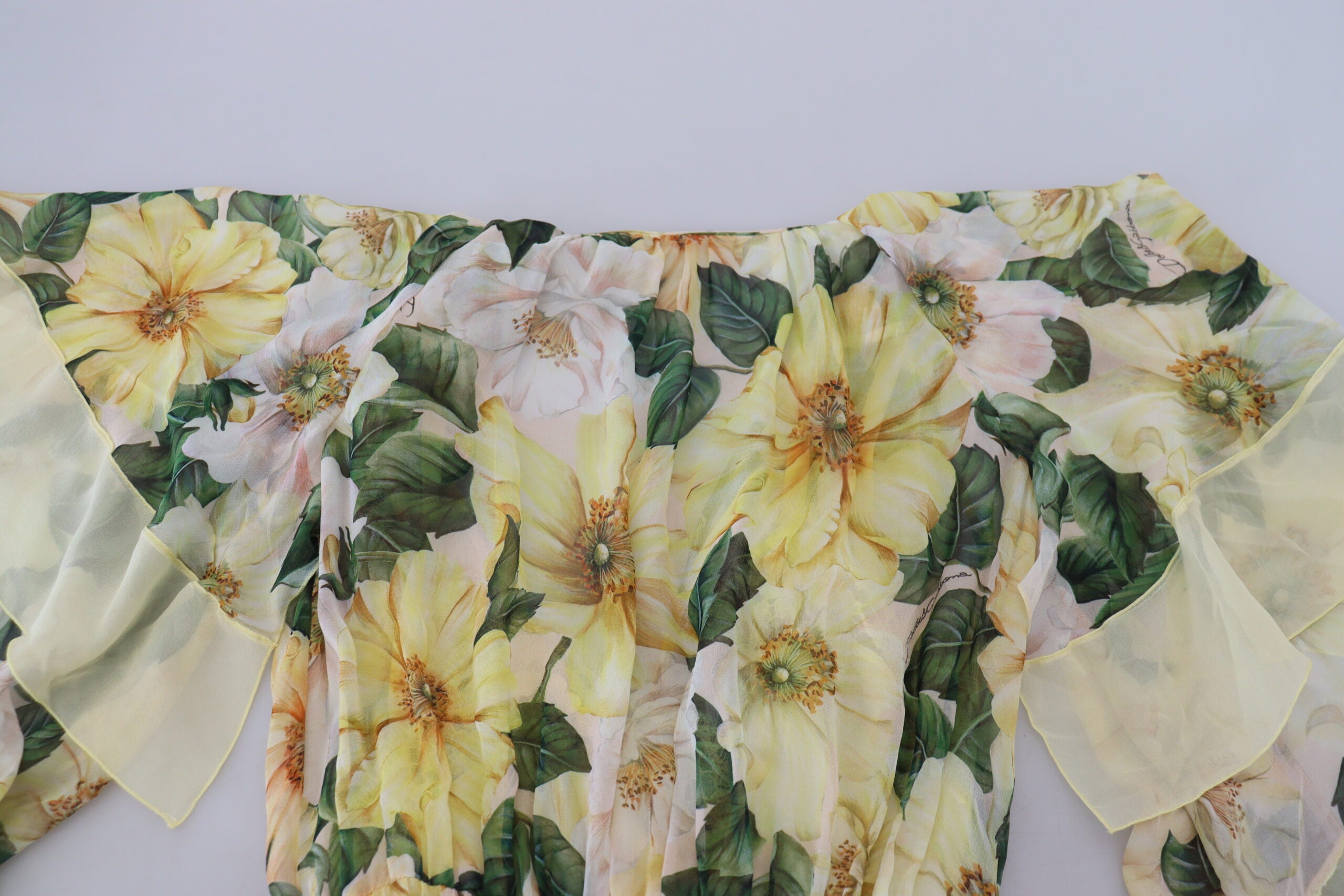 Dolce & Gabbana Multicolor Silk Floral Print Long Maxi Dress Dolce & Gabbana