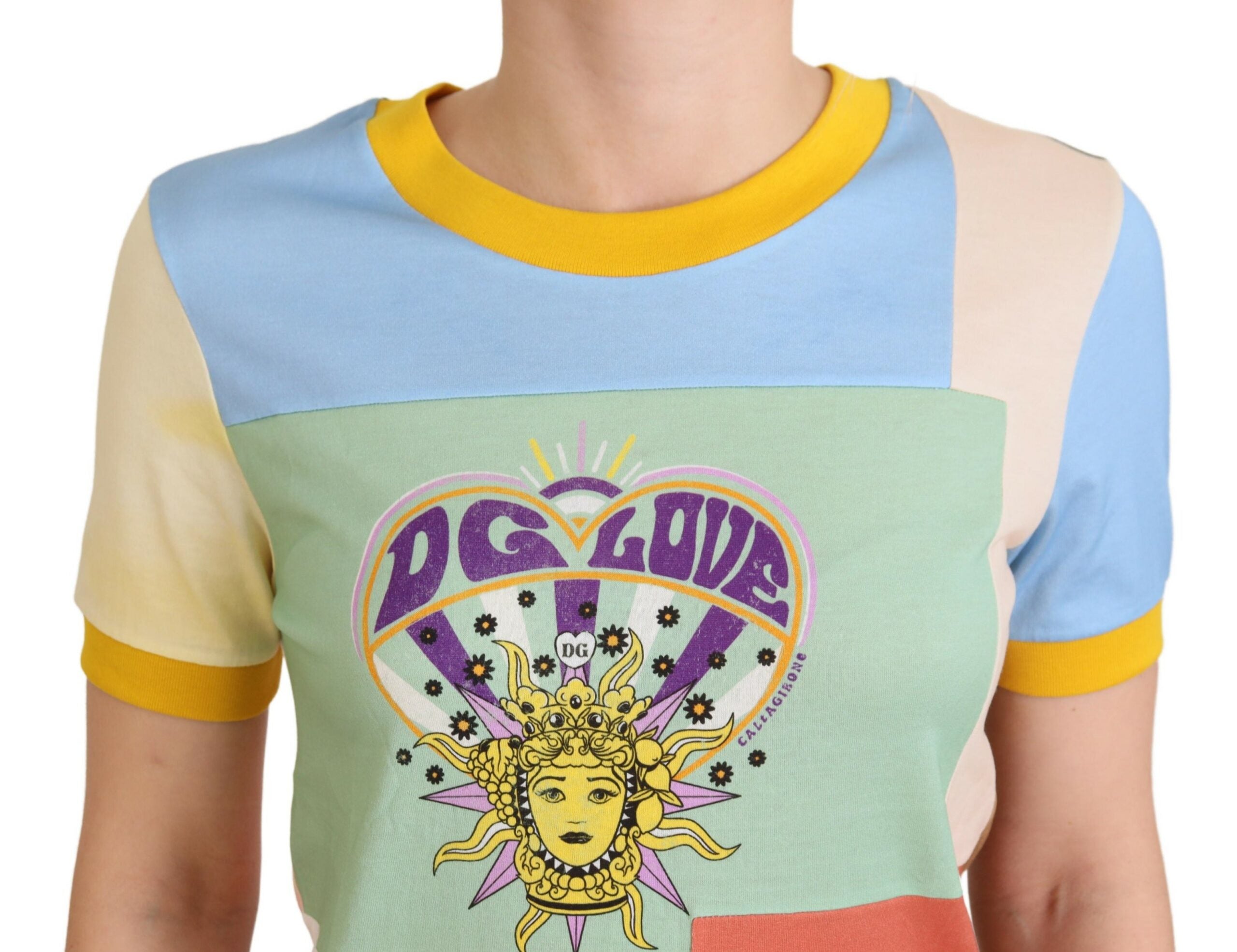 Dolce & Gabbana Multicolor Cotton DG Love Patchwork Dolce & Gabbana