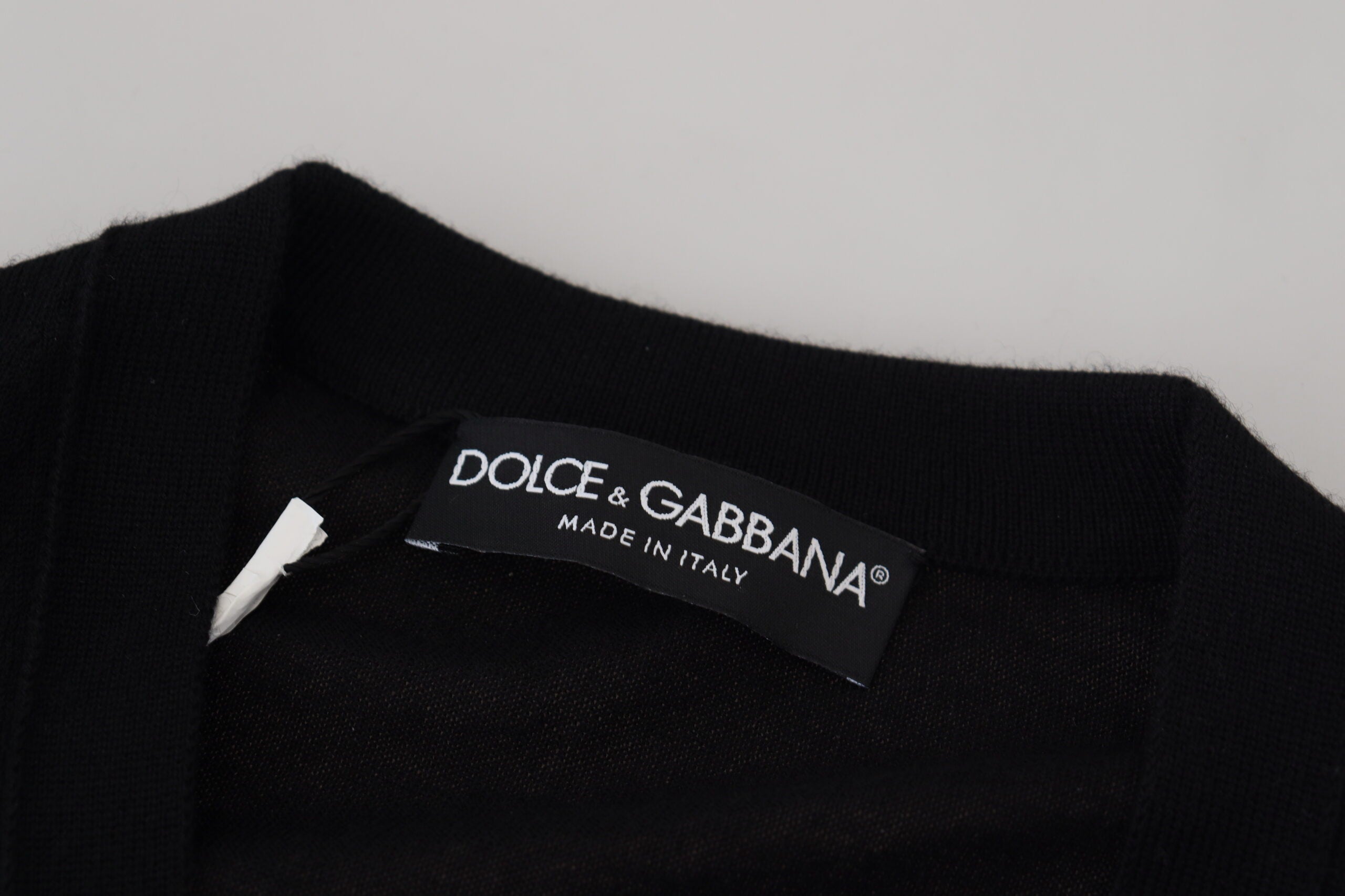 Dolce & Gabbana Black Cashmere Button Down Cardigan Sweater Dolce & Gabbana