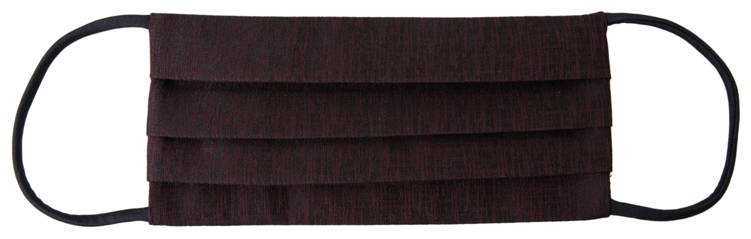 Dolce & Gabbana Maroon Pleated Elastic Ear Strap Face Mask Dolce & Gabbana
