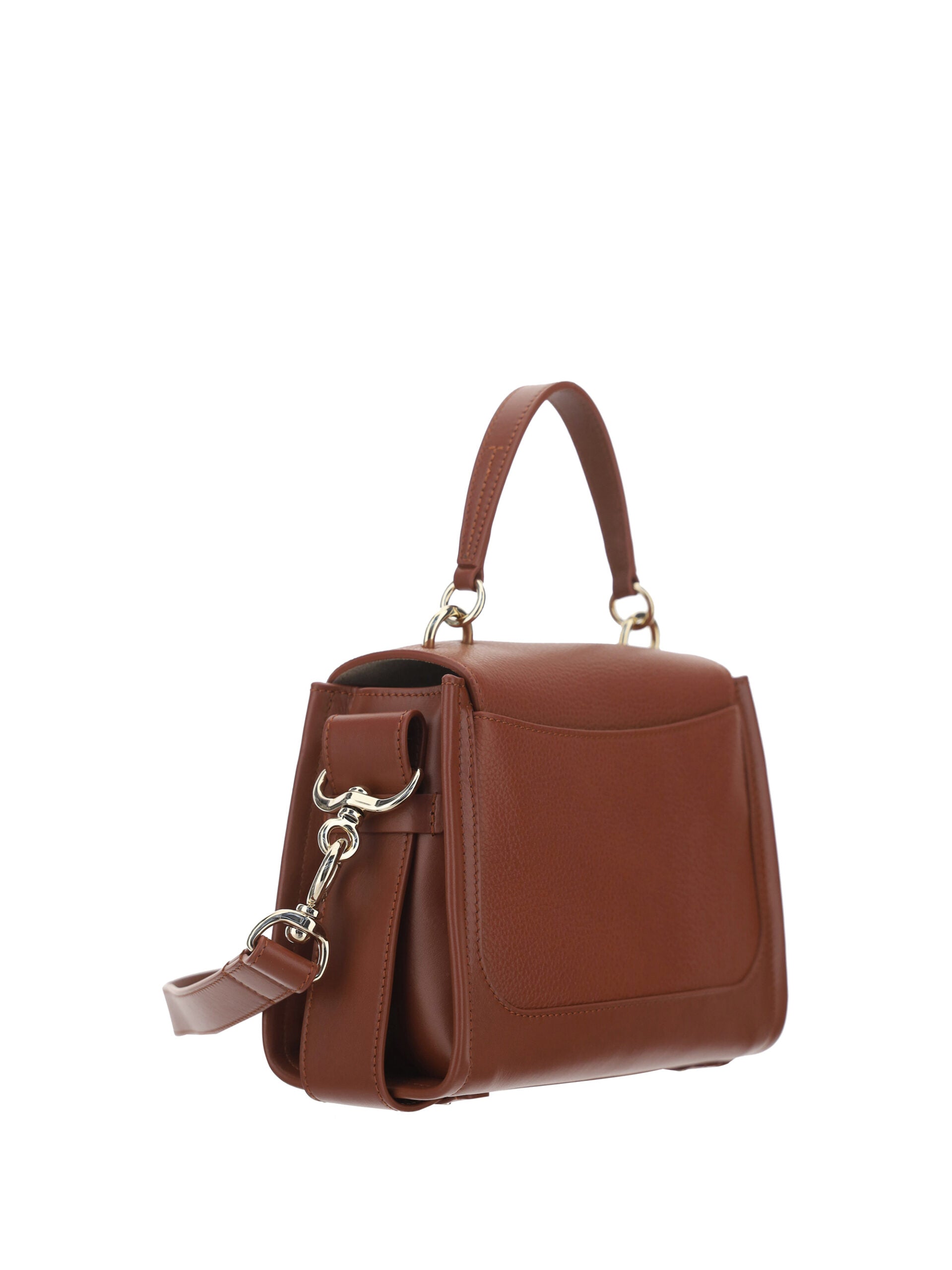 Chloé Brown Calf Leather Tess Handbag Chloé