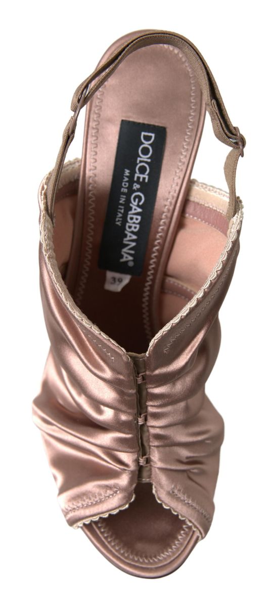 Dolce & Gabbana Light brown Slingback Corset Style Fastening stiletto heels Dolce & Gabbana