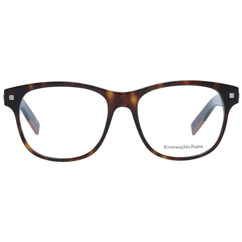 Ermenegildo Zegna Brown Plastic Glasses (Frames) Ermenegildo Zegna
