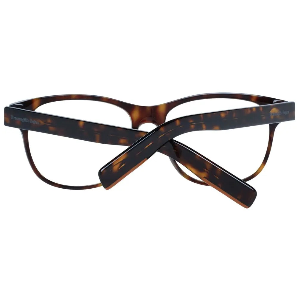 Ermenegildo Zegna Brown Plastic Glasses (Frames) Ermenegildo Zegna