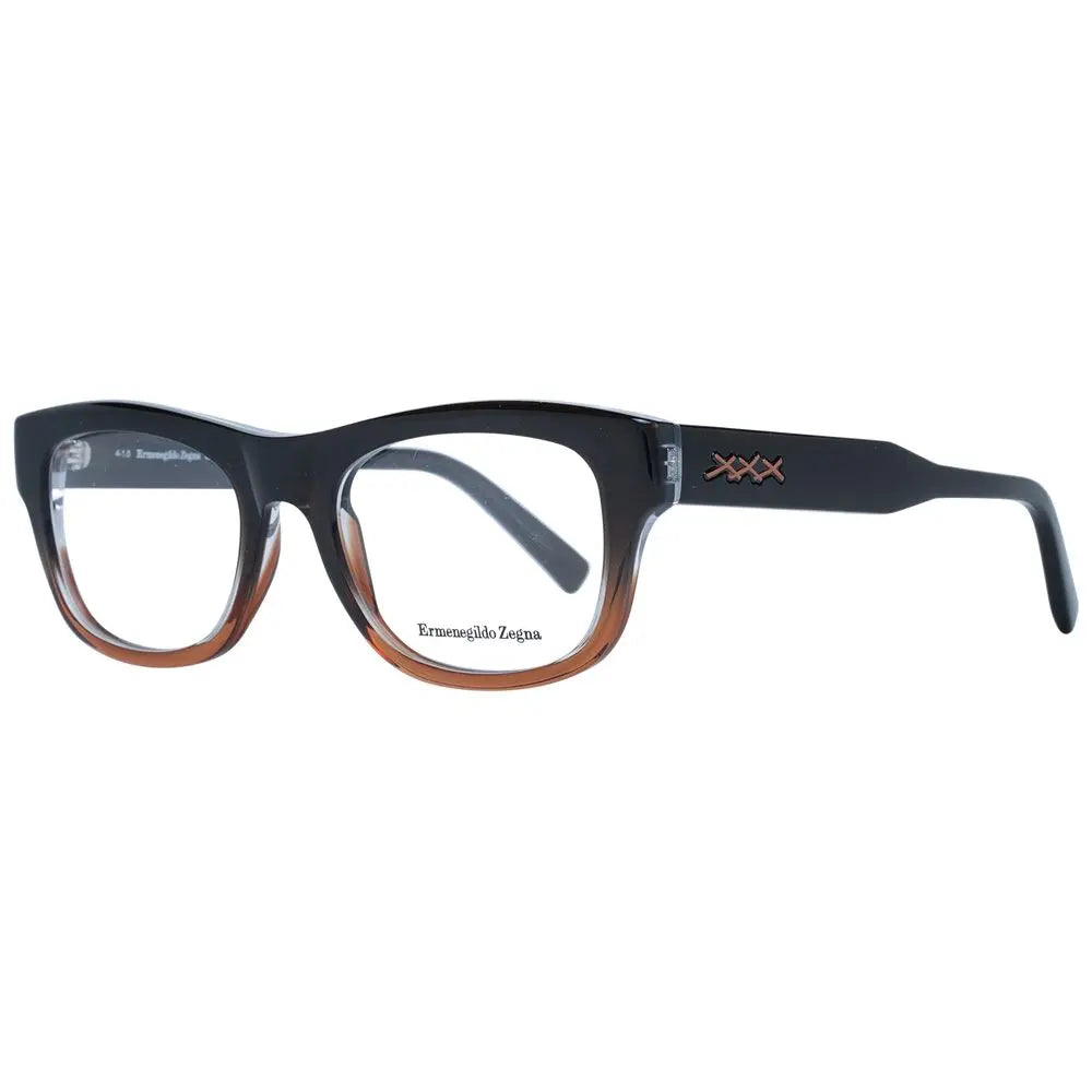 Ermenegildo Zegna Brown Plastic Glasses (Frames) Ermenegildo Zegna