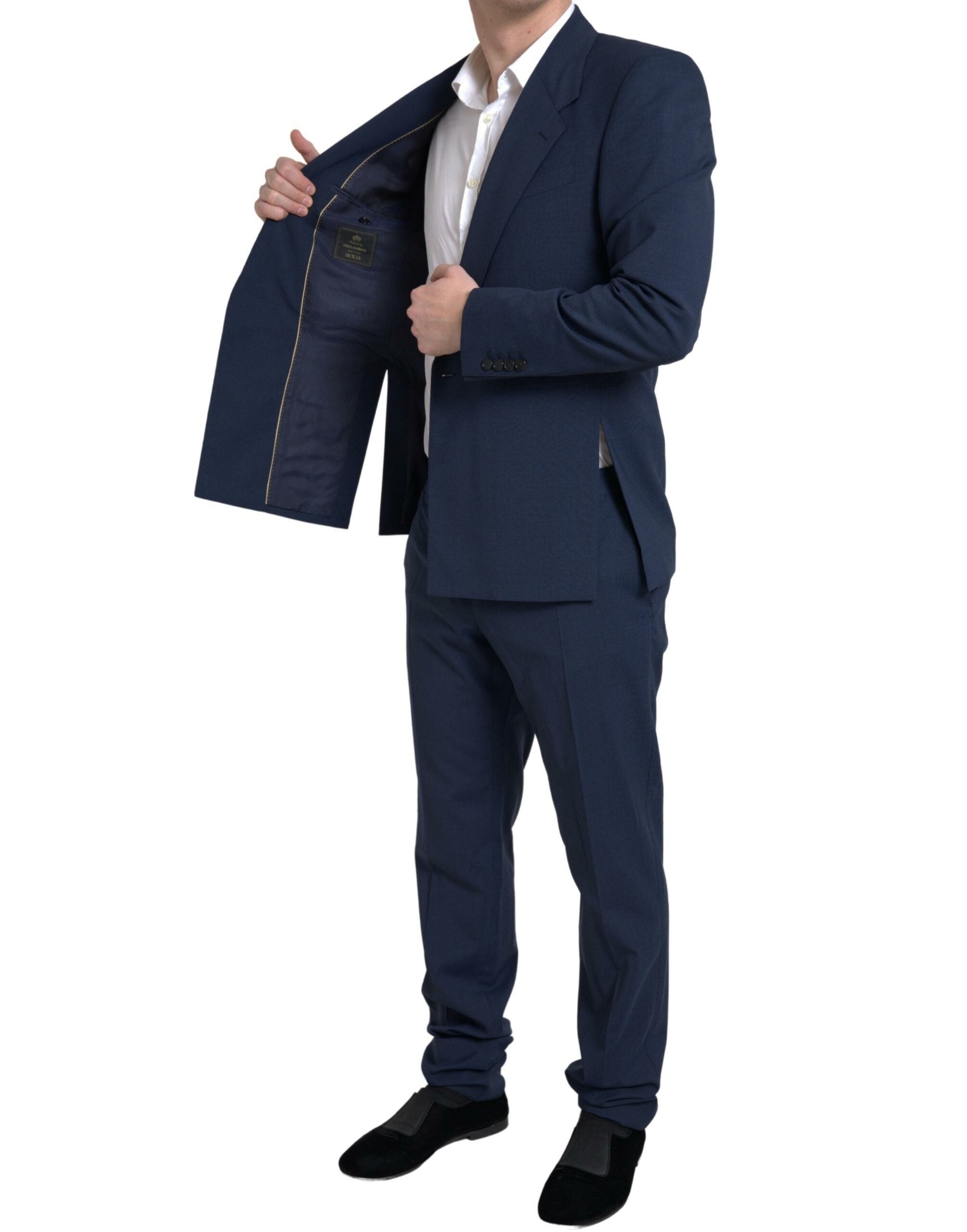 Dolce & Gabbana Blue 2 Piece Single Breasted SICILIA Suit Dolce & Gabbana