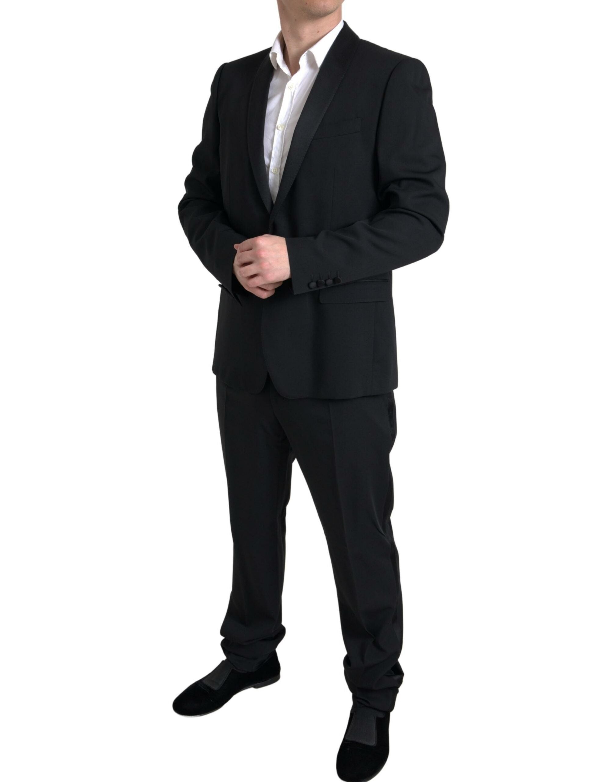 Dolce & Gabbana Black 2 Piece Single Breasted MARTINI Suit Dolce & Gabbana