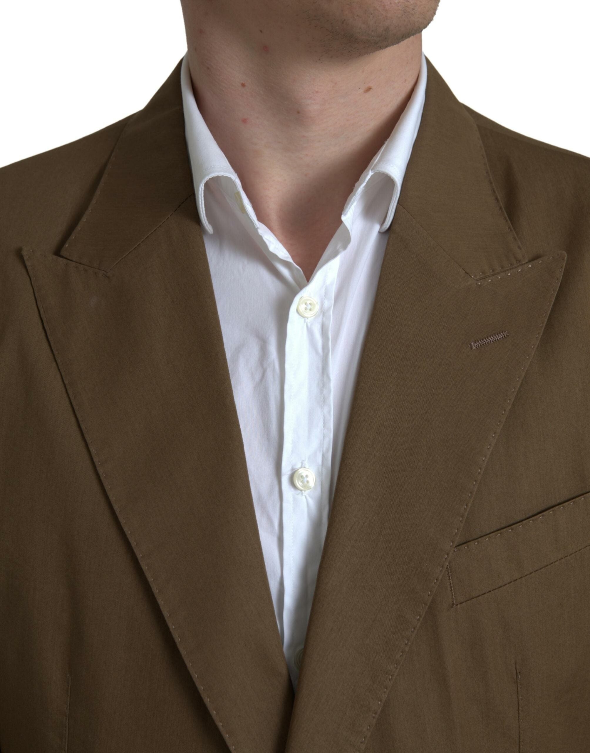 Dolce & Gabbana Brown 2 Piece Single Breasted TAORMINA Suit Dolce & Gabbana