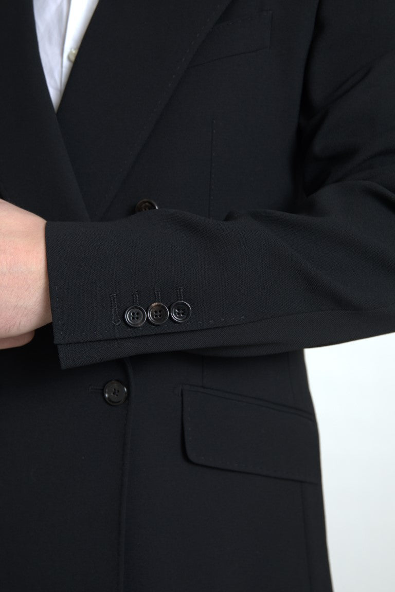 Dolce & Gabbana Black 2 Piece Double Breasted SICILIA Suit Dolce & Gabbana