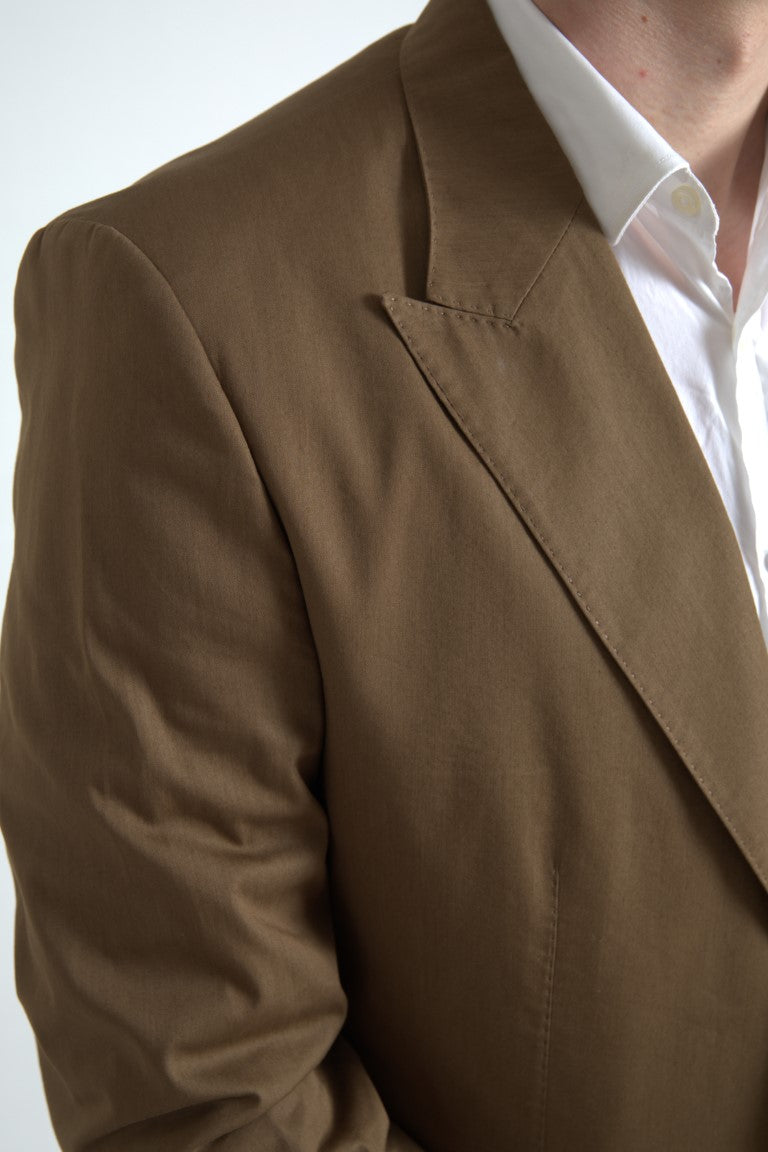 Dolce & Gabbana Brown 2 Piece Single Breasted TAORMINA Suit Dolce & Gabbana