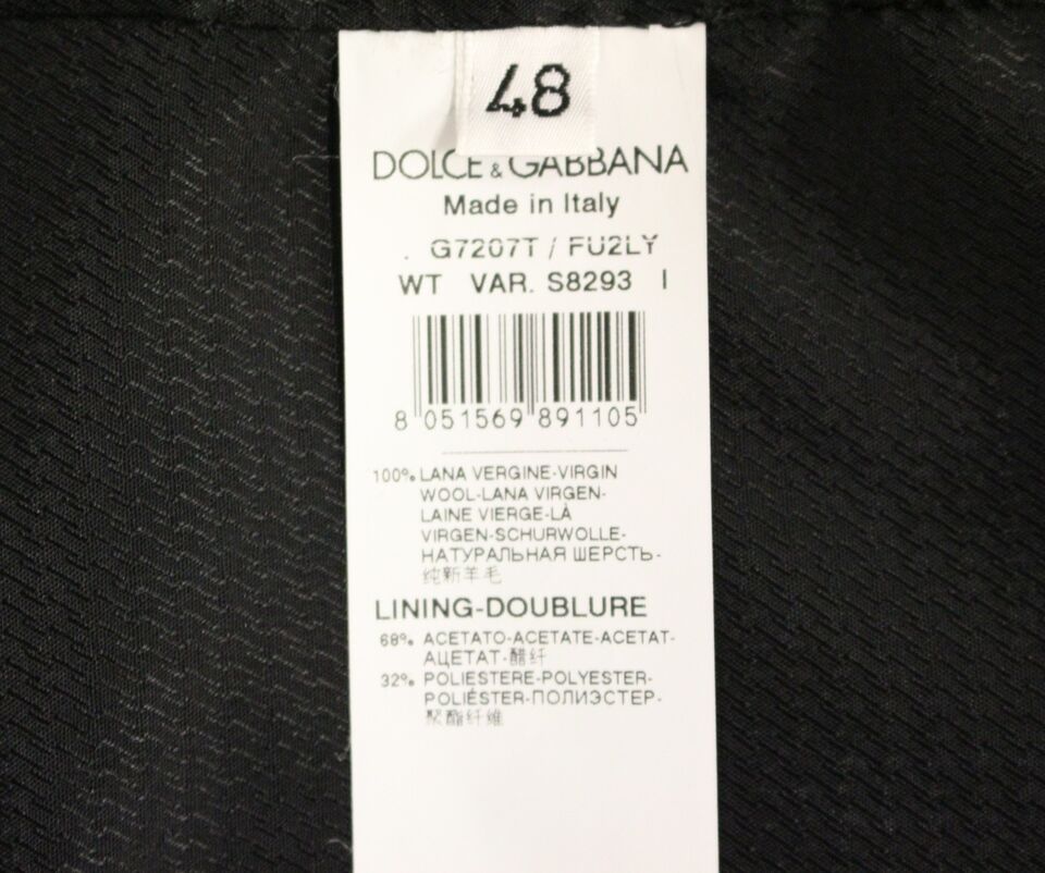 Dolce & Gabbana Gray Wool Formal Dress Vest Gilet Weste Dolce & Gabbana