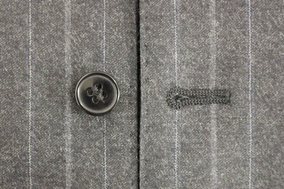 Dolce & Gabbana Gray Striped Wool Logo Vest Gilet Weste Dolce & Gabbana