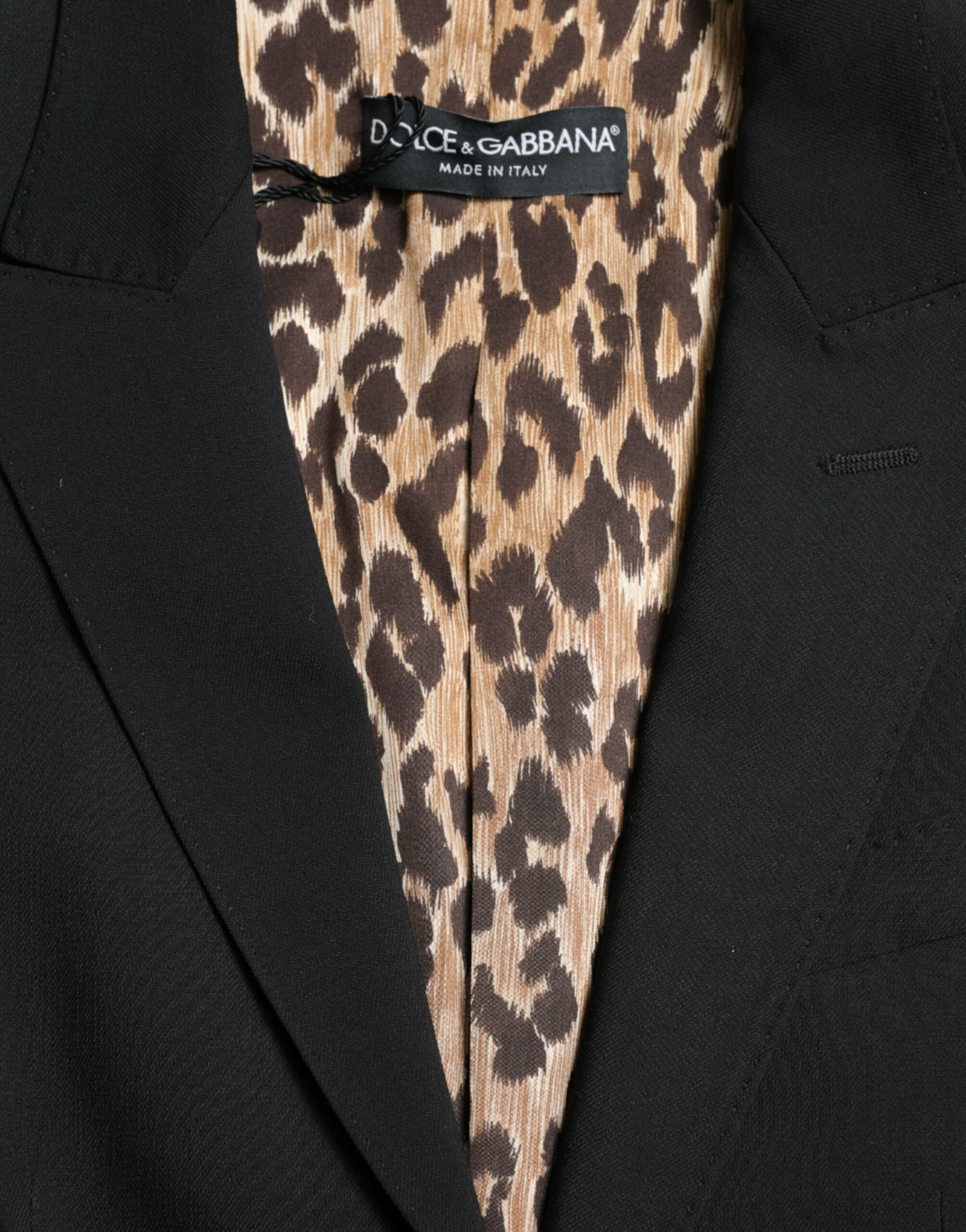 Dolce & Gabbana Black Wool Single Breasted Blazer Coat Jacket Dolce & Gabbana