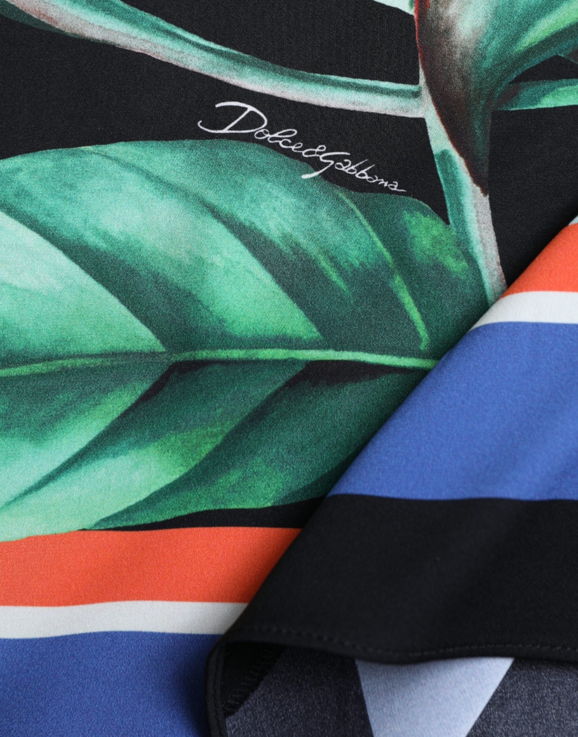 Dolce & Gabbana Black Strelitzia High Waist Wrap Midi Skirt Dolce & Gabbana