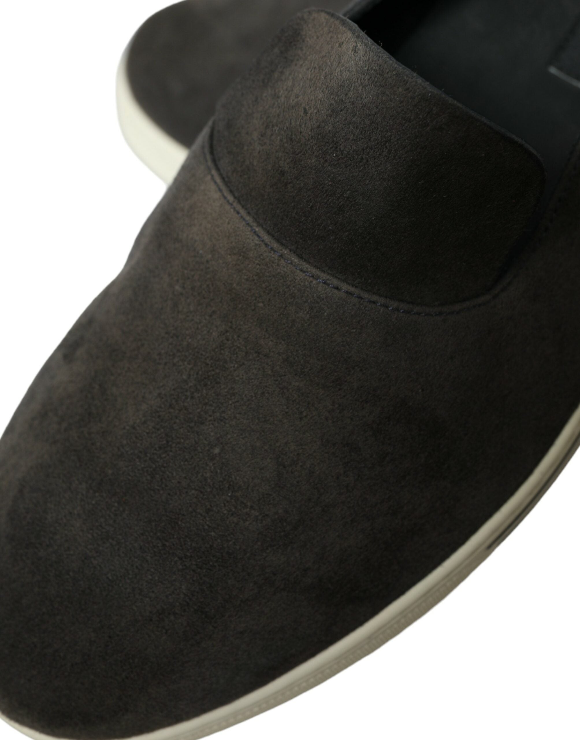 Dolce & Gabbana Blue Suede Caiman Men Loafers Slippers Shoes Dolce & Gabbana
