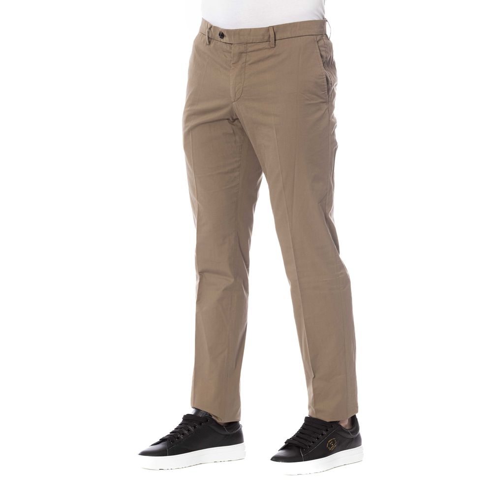 Trussardi Brown Cotton Men Trouser Trussardi