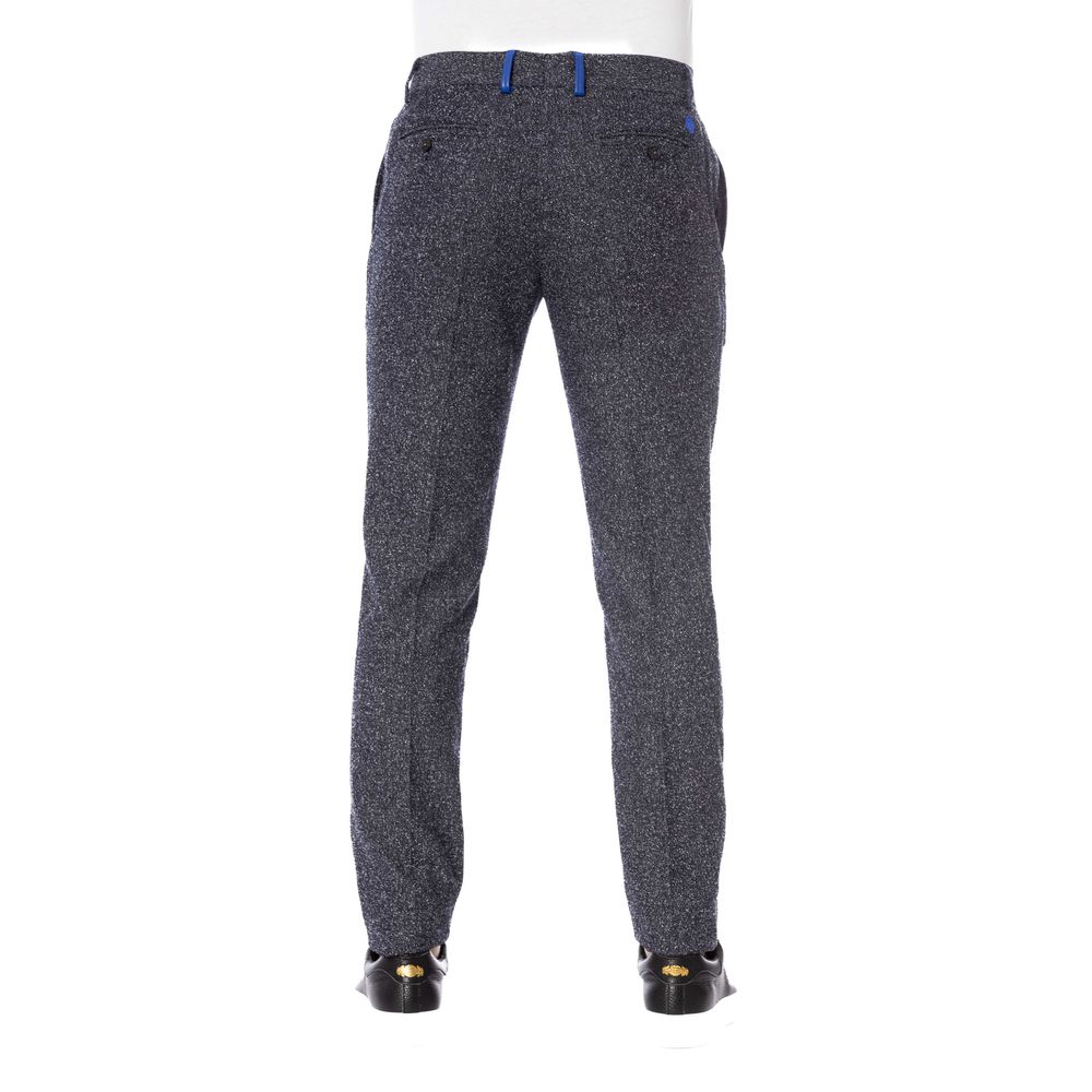 Trussardi Black Cotton Men Pant Trussardi