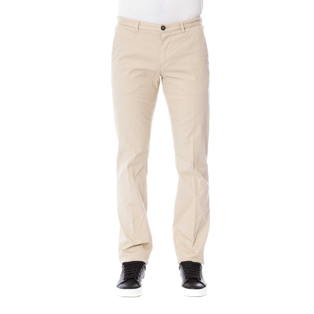 Trussardi Beige Cotton Men Pants Trussardi
