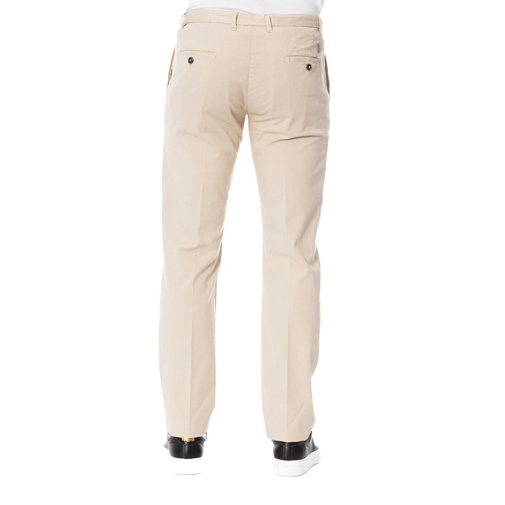 Trussardi Beige Cotton Men Pants Trussardi