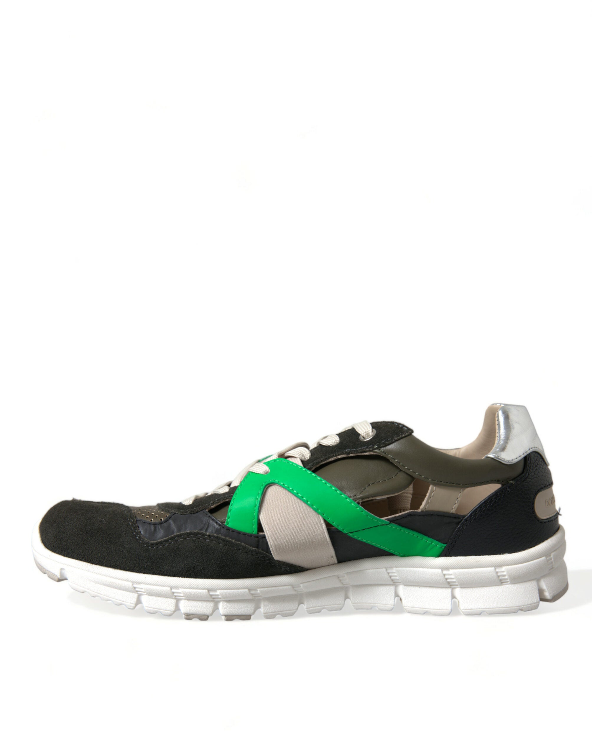 Dolce & Gabbana Multicolor Leather Suede Low Top Sneakers Shoes Dolce & Gabbana