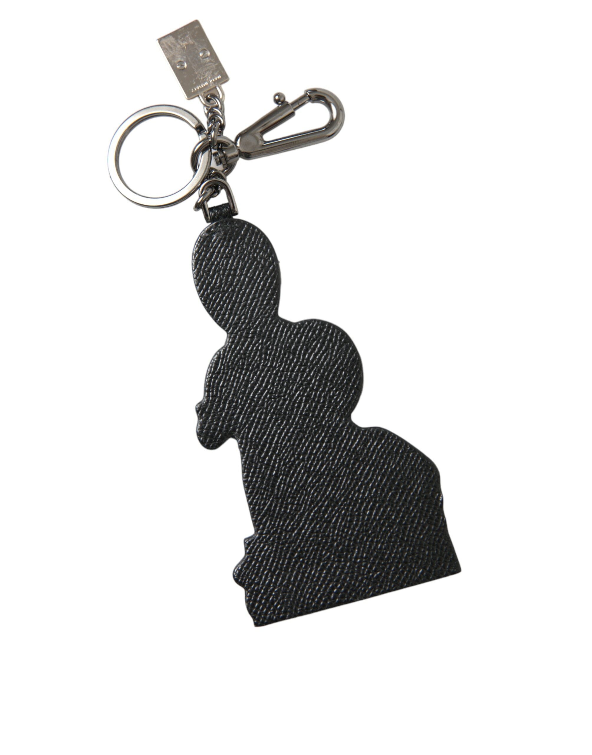 Dolce & Gabbana Leather Dominico Stefano #DGFAMILY Logo Badge Keychain Dolce & Gabbana