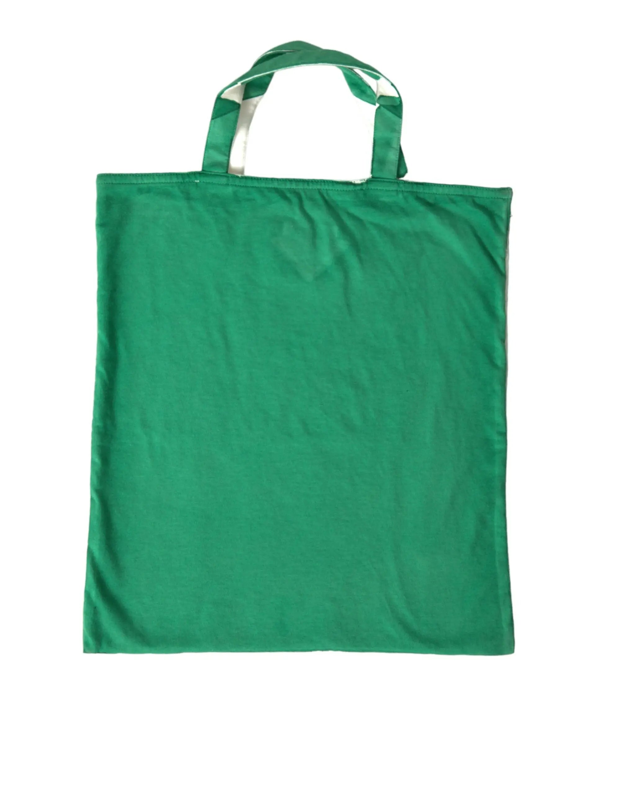 Prada Green Jersey Fabric Logo Shoulder Shopping Tote Shopping Bag Prada