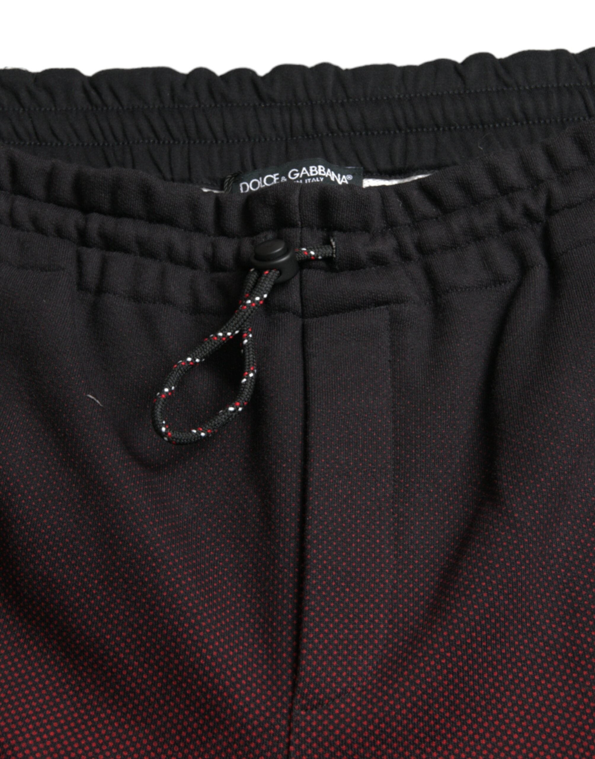 Dolce & Gabbana Red Leopard Print Cotton Bermuda Shorts Dolce & Gabbana