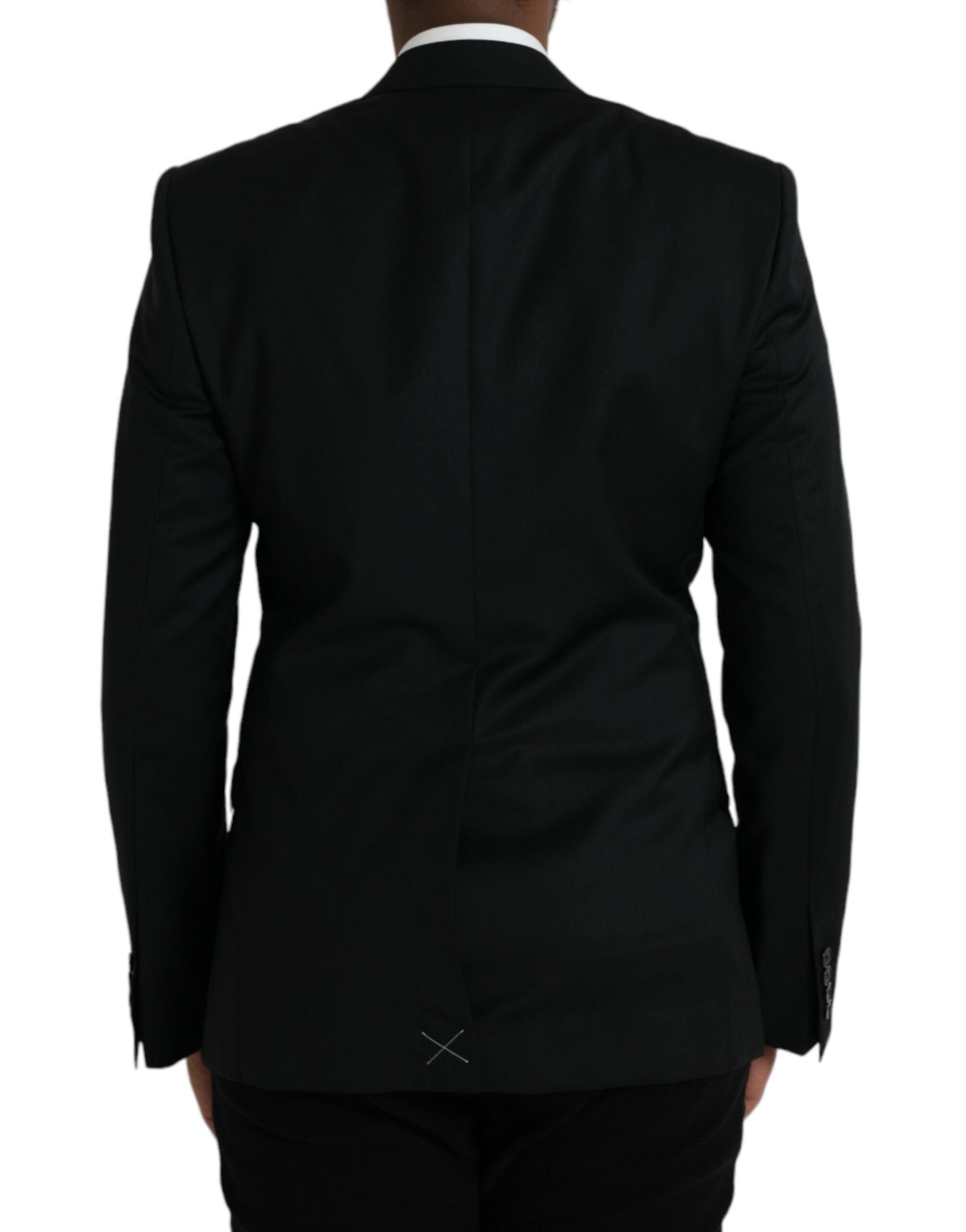 Dolce & Gabbana Black Wool MARTINI Single Breasted Blazer Dolce & Gabbana