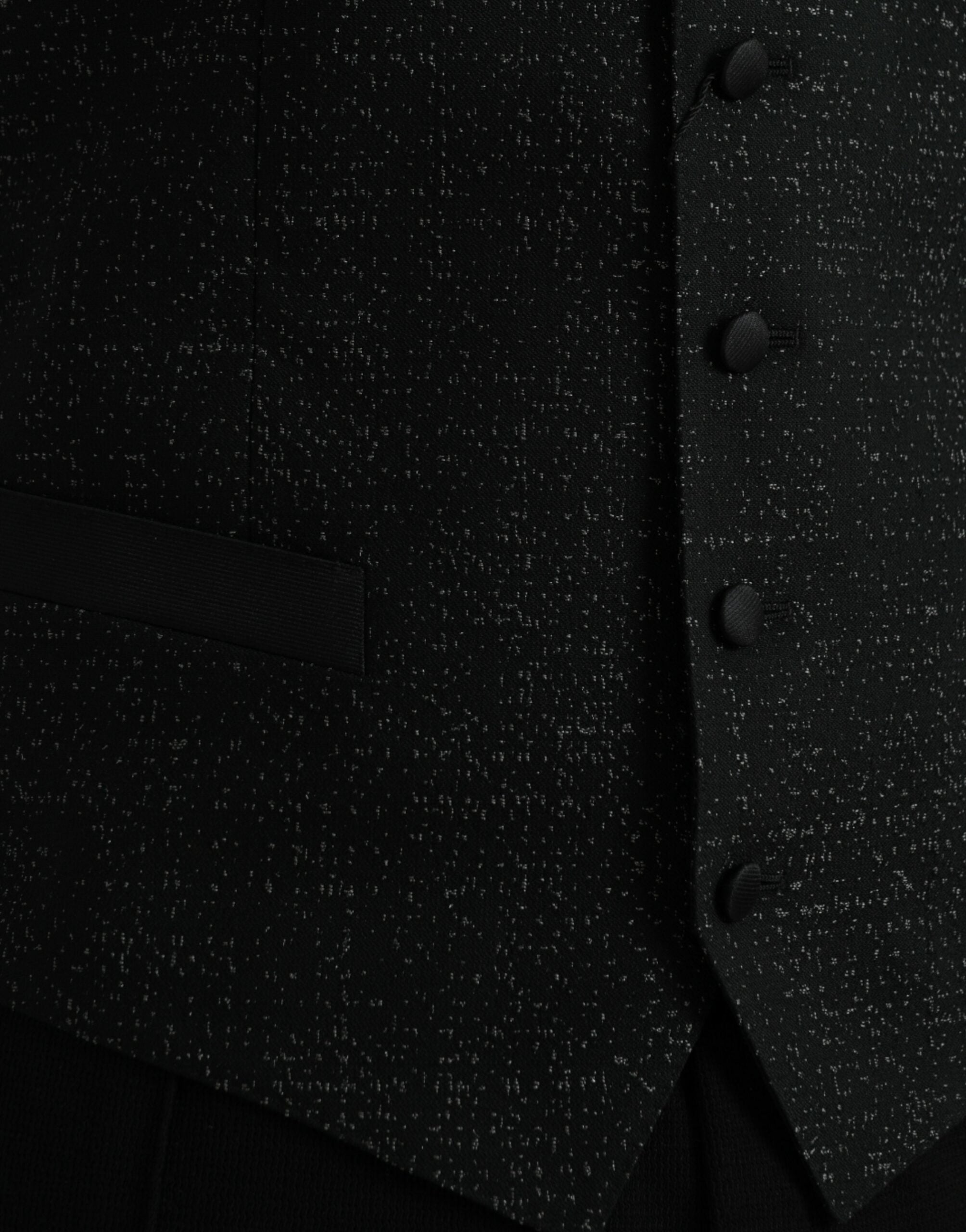 Dolce & Gabbana Black Brown Silk Waistcoat Dress Formal Vest Dolce & Gabbana