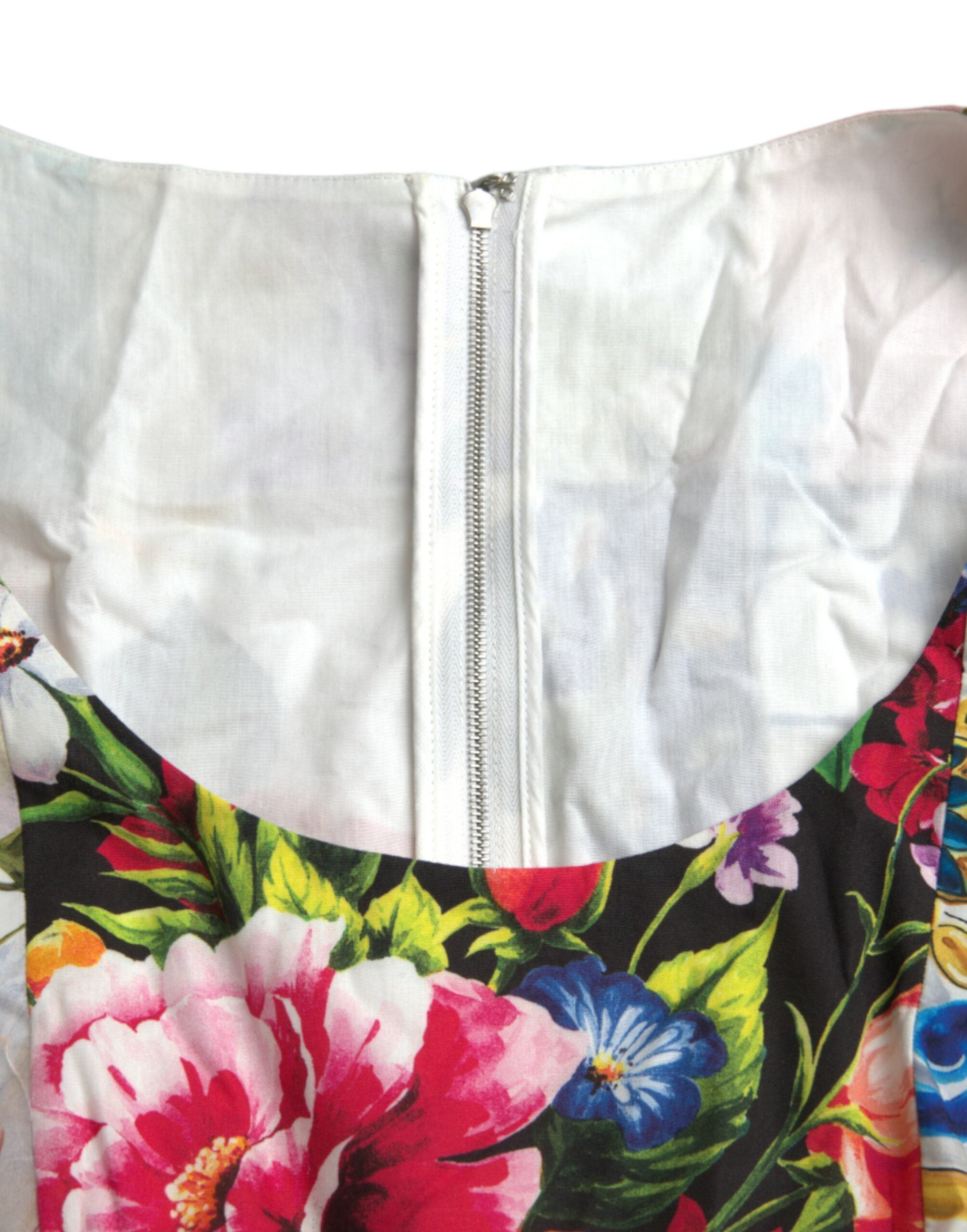 Dolce & Gabbana Multicolor Patchwork Cotton Aline Mini Dress Dolce & Gabbana
