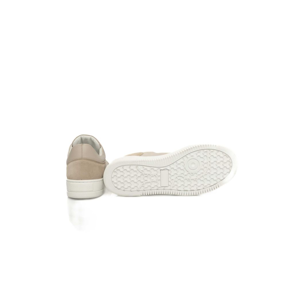 Cerruti 1881 Beige Cowhide Women Platform Sneaker Cerruti 1881
