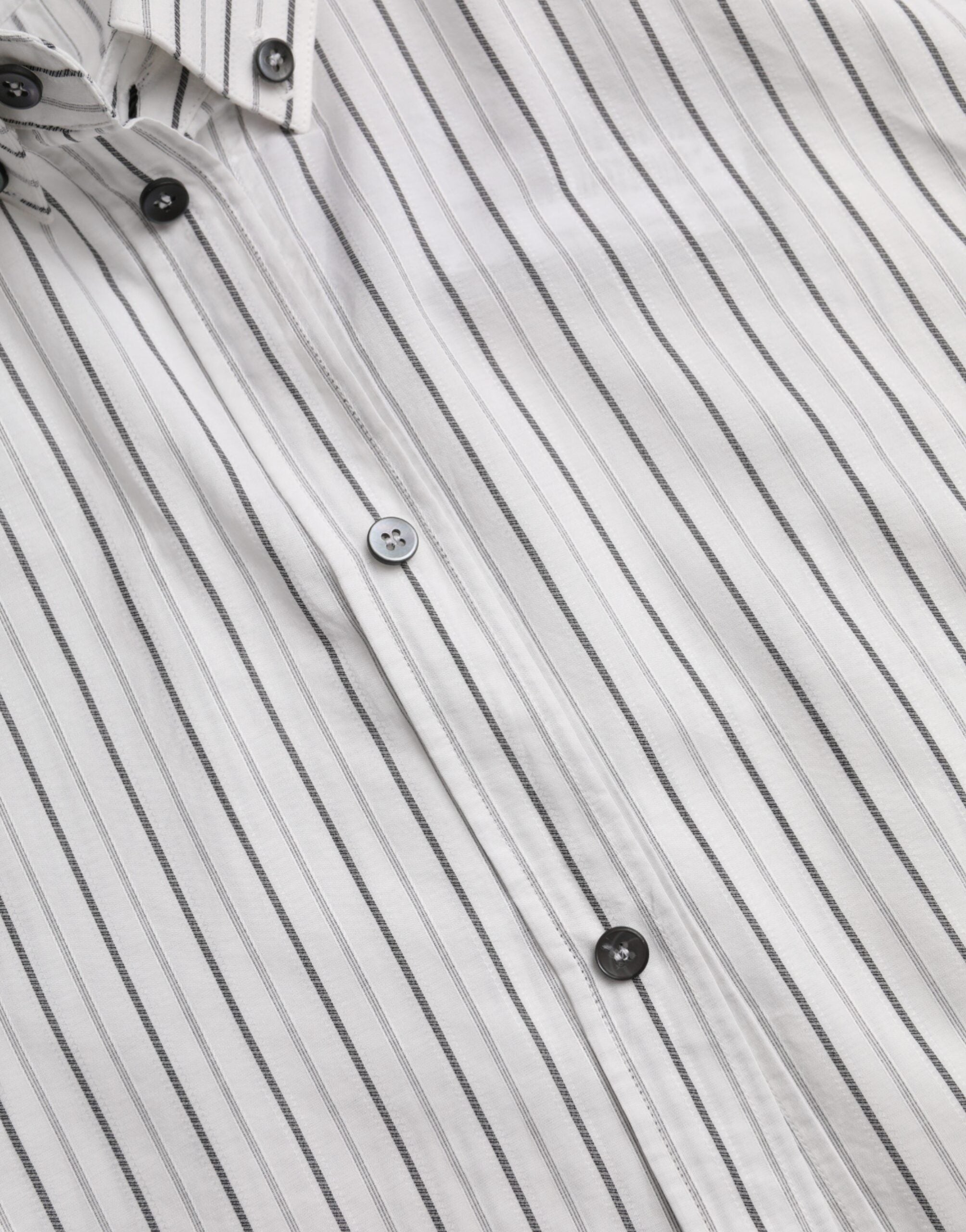Dolce & Gabbana Black White Striped Formal Dress GOLD Shirt Dolce & Gabbana