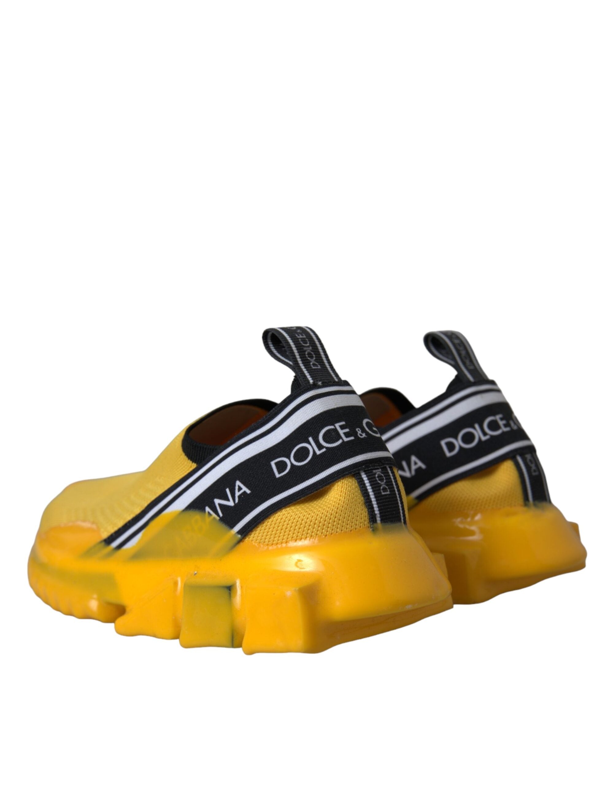 Dolce & Gabbana Yellow Sorrento Slip On Sneakers Women Shoes Dolce & Gabbana