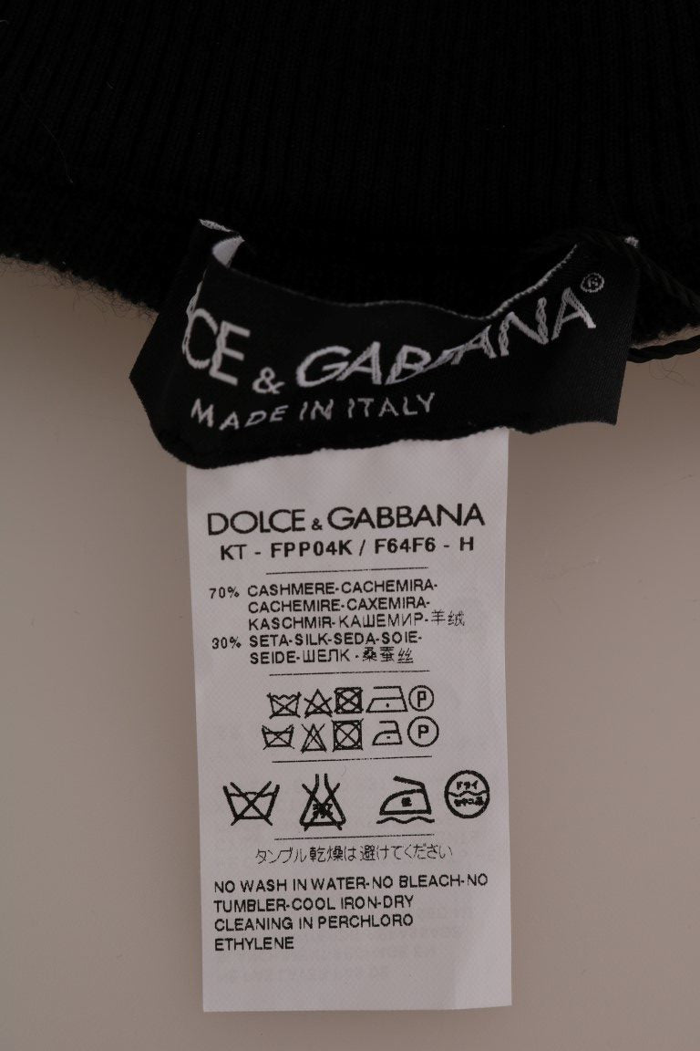 Dolce & Gabbana Black Cashmere Silk Stretch Tights Stockings Dolce & Gabbana
