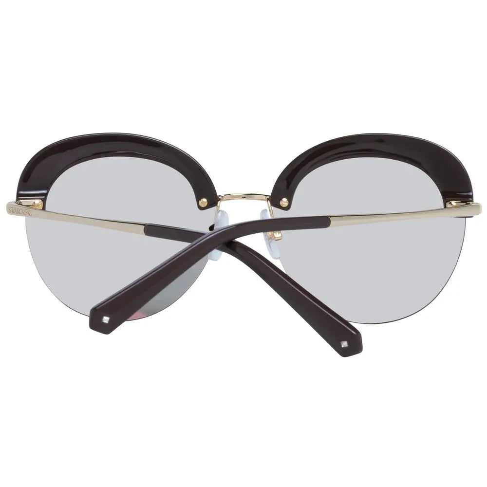 Swarovski Gold Metal & Plastic Sunglasses Swarovski