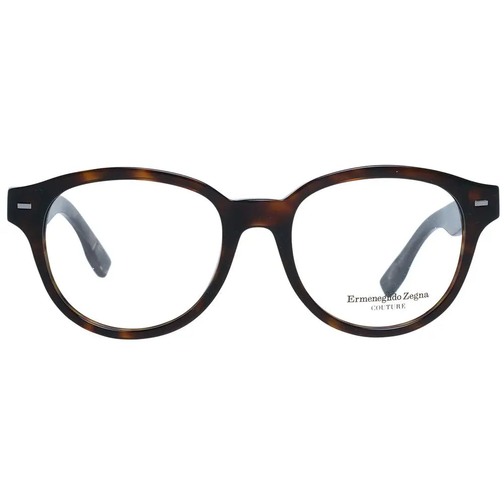 Ermenegildo Zegna Brown Plastic Glasses (Frames) Ermenegildo Zegna